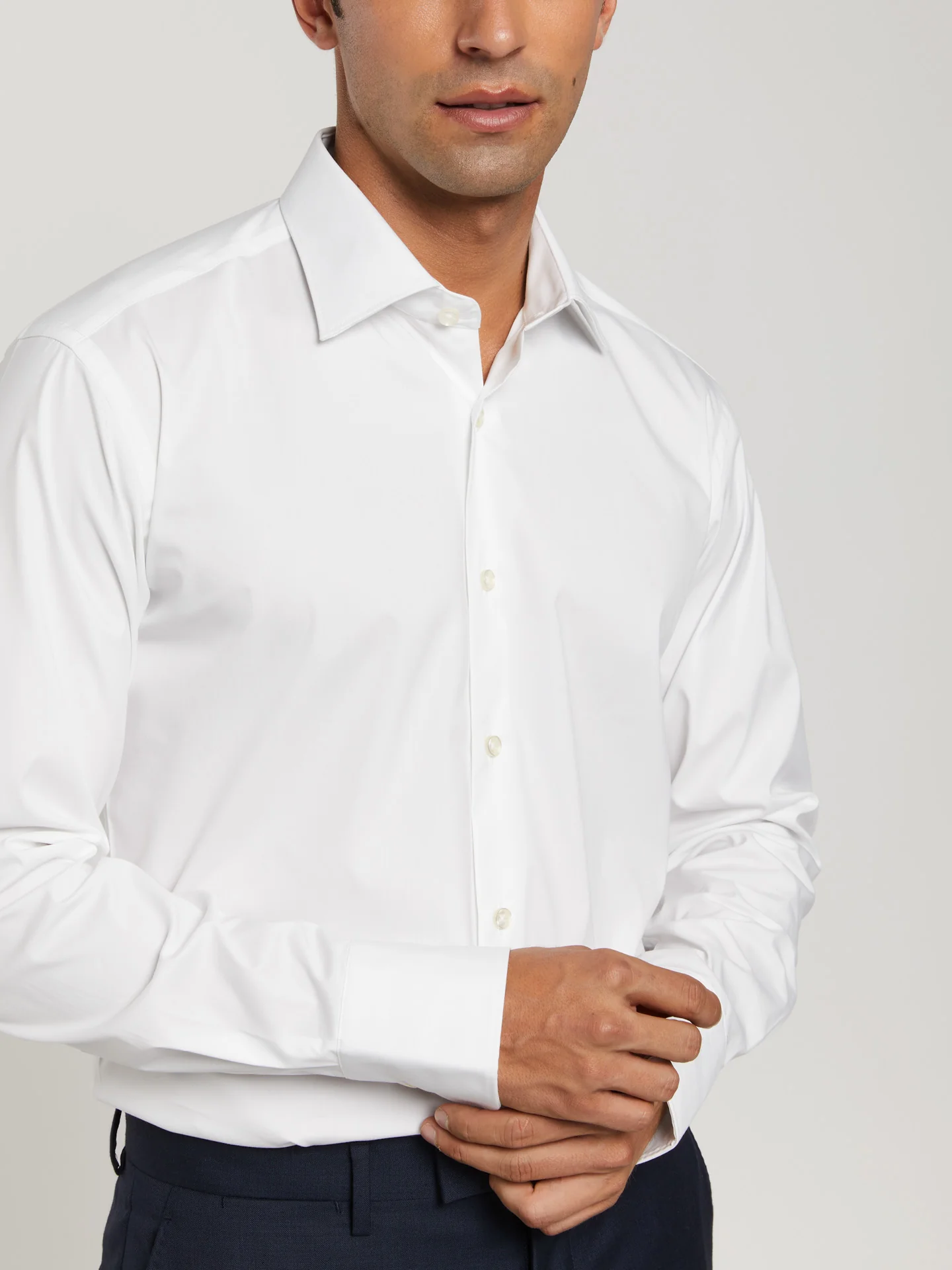 Slim fit k-easy plain poplin comfort formal shirt - Image 14