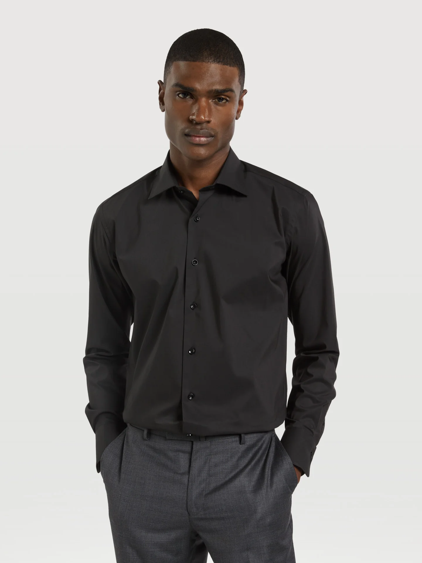 Slim Fit K-Easy Plain poplin Comfort Formal Shirt