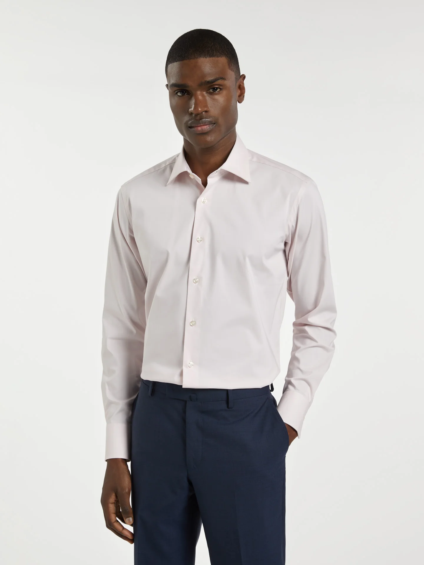 Slim Fit K-Easy Plain poplin Comfort Formal Shirt - Image 17