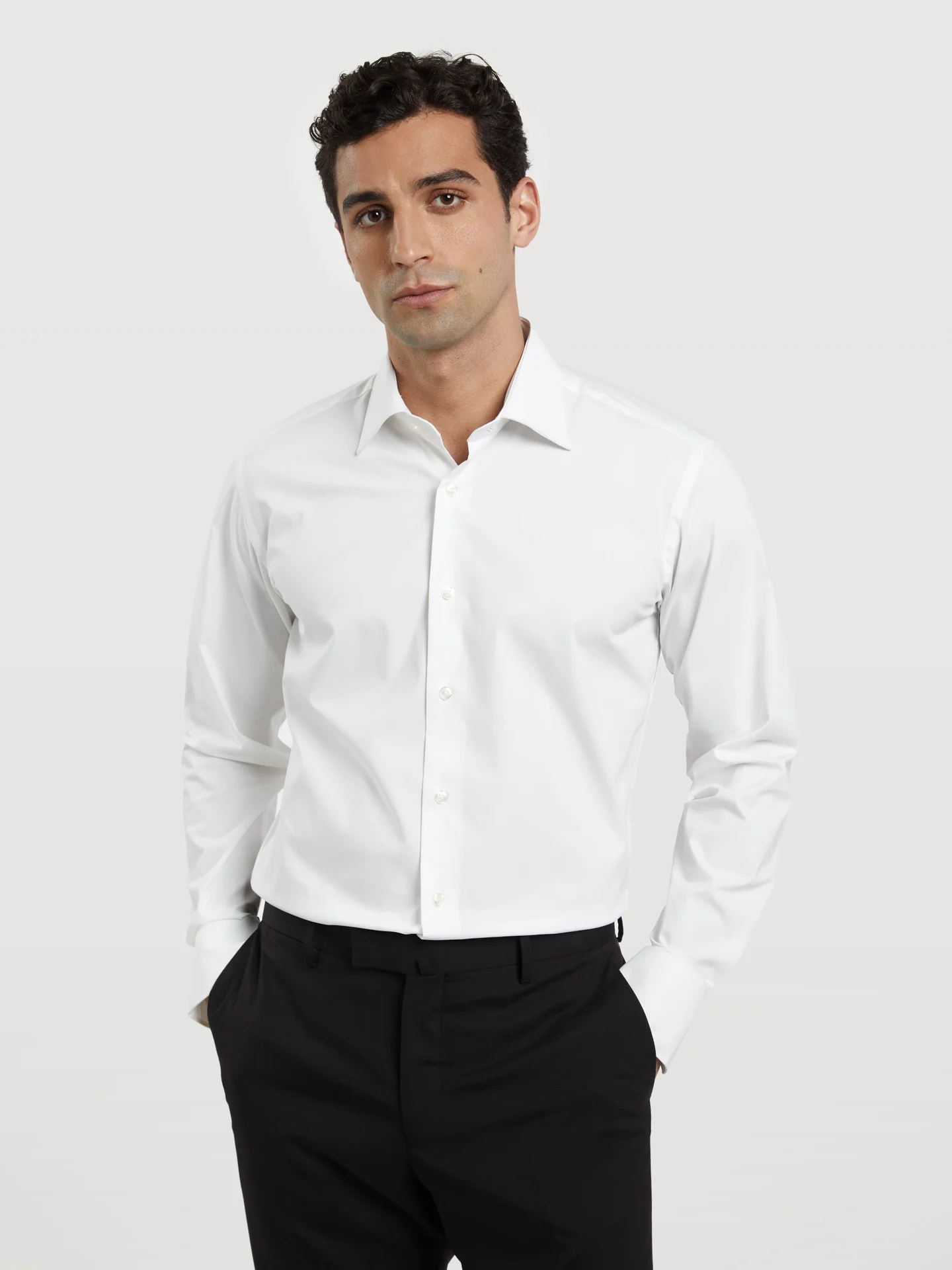 Slim Fit K-Easy Plain poplin Comfort Formal Shirt - Image 18