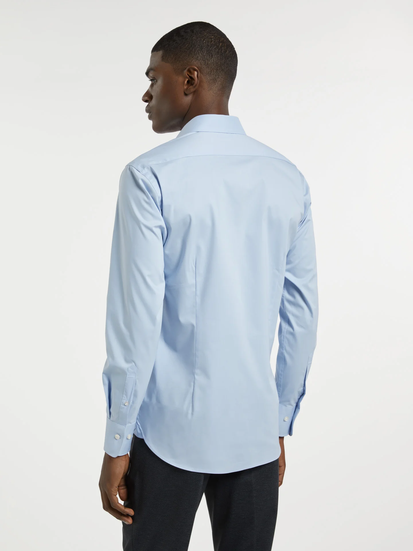 Slim Fit K-Easy Plain poplin Comfort Formal Shirt - Image 5
