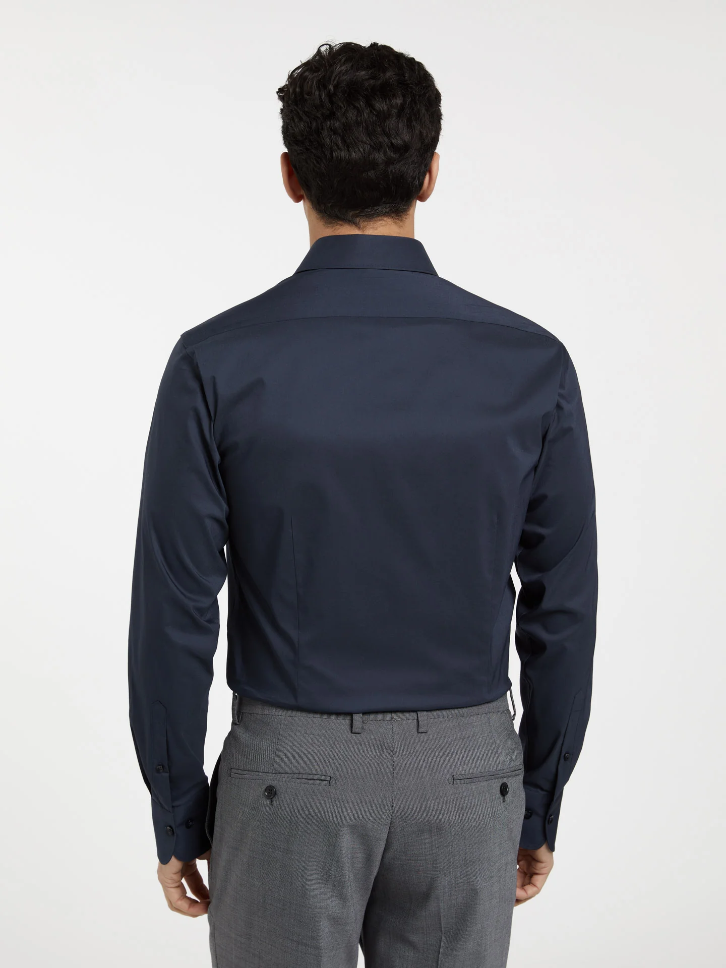 Slim Fit K-Easy Plain poplin Comfort Formal Shirt - Image 9