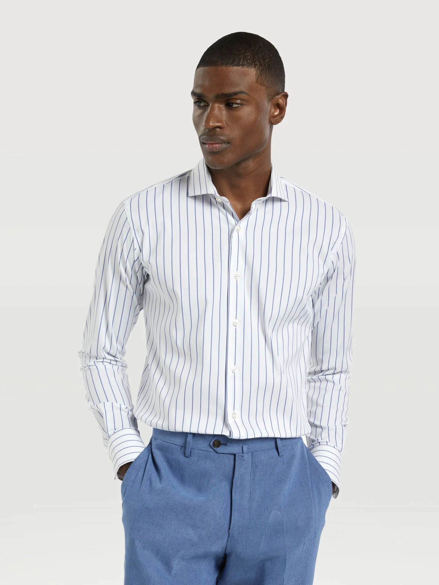Slim Fit K-Easy Stripes Formal Shirt