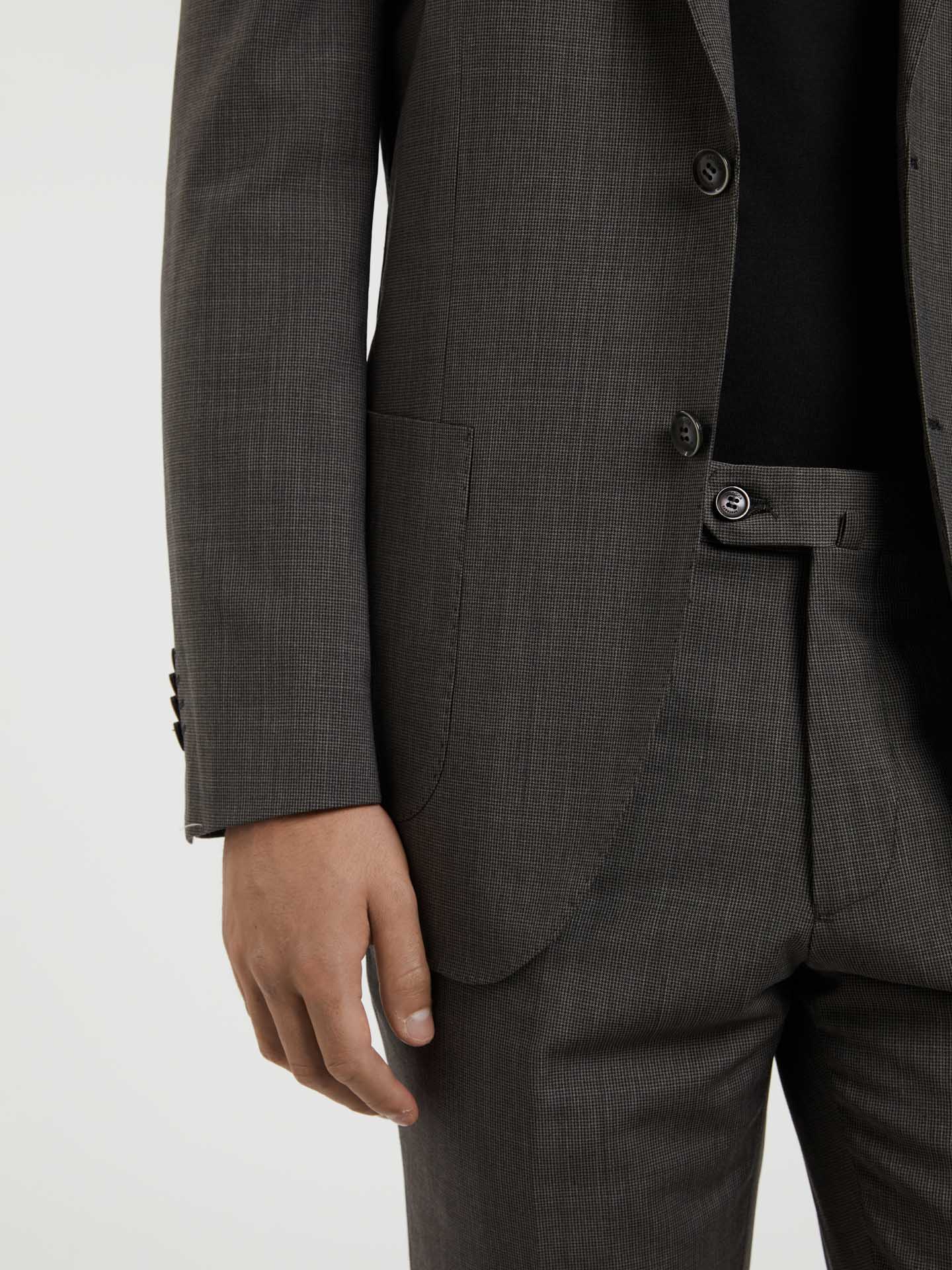 Slim Fit K-Jump Pied-poule Suit - Image 3