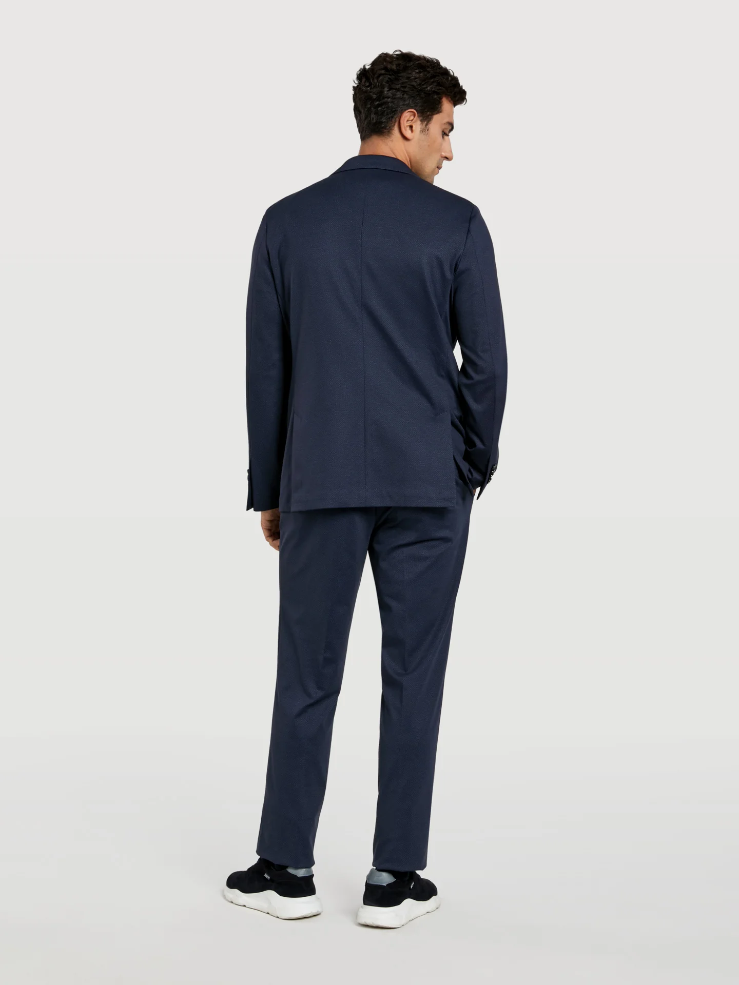 Slim fit k-motion herringbone suit - Image 2