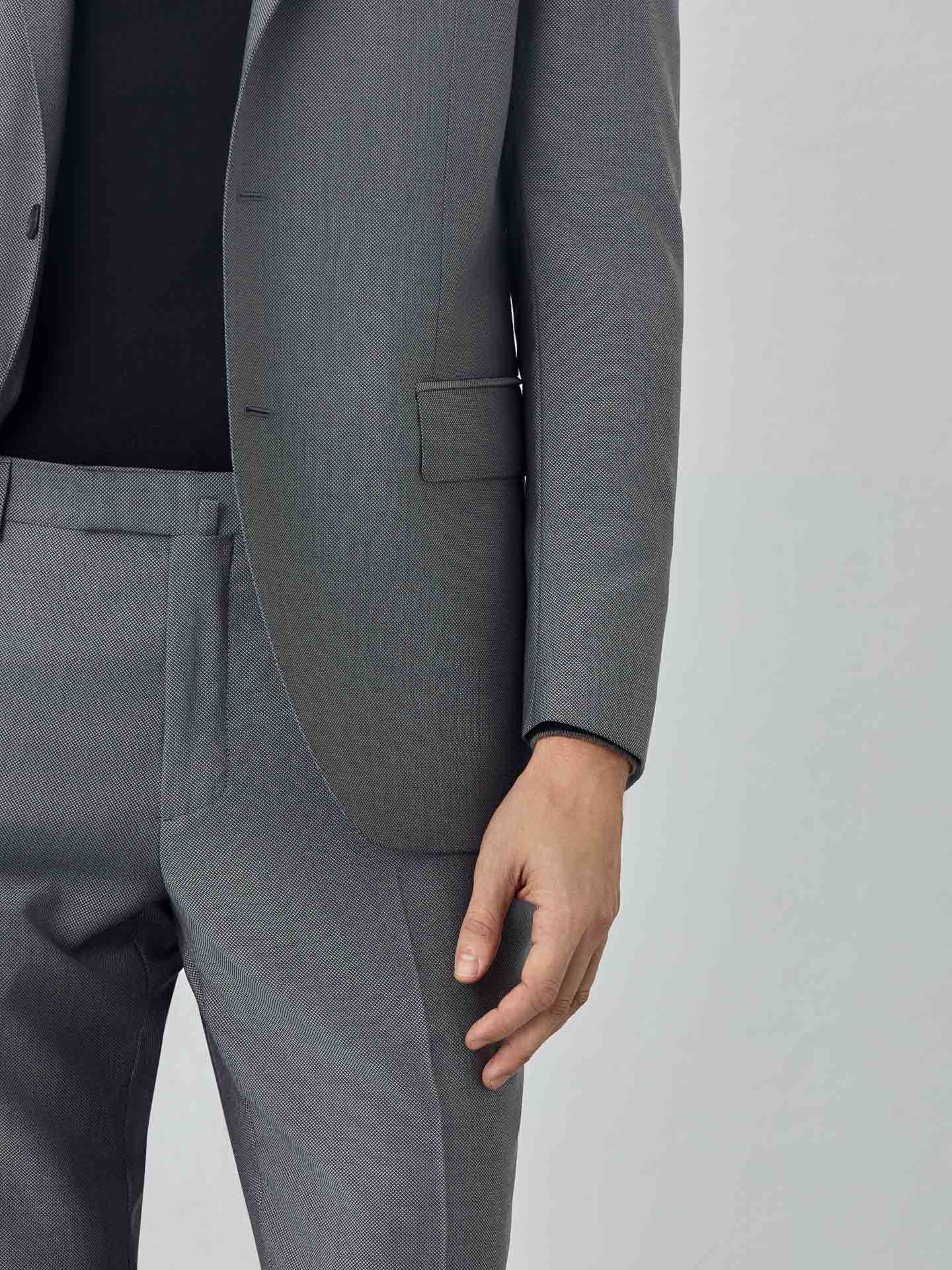 Slim fit K-Stretch Birdeye Suit - Image 5