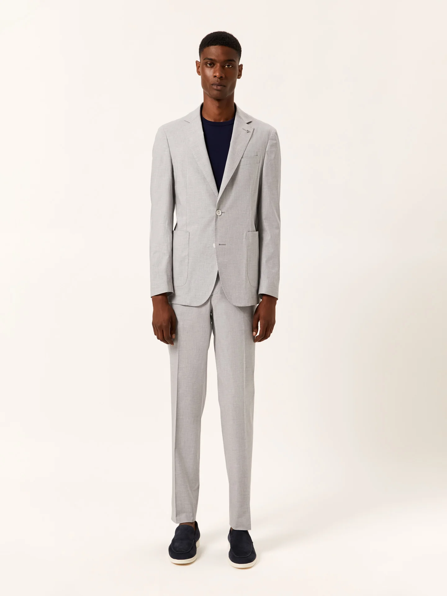 Slim Fit K.Comfort Suit in Italian Comfort Cotton