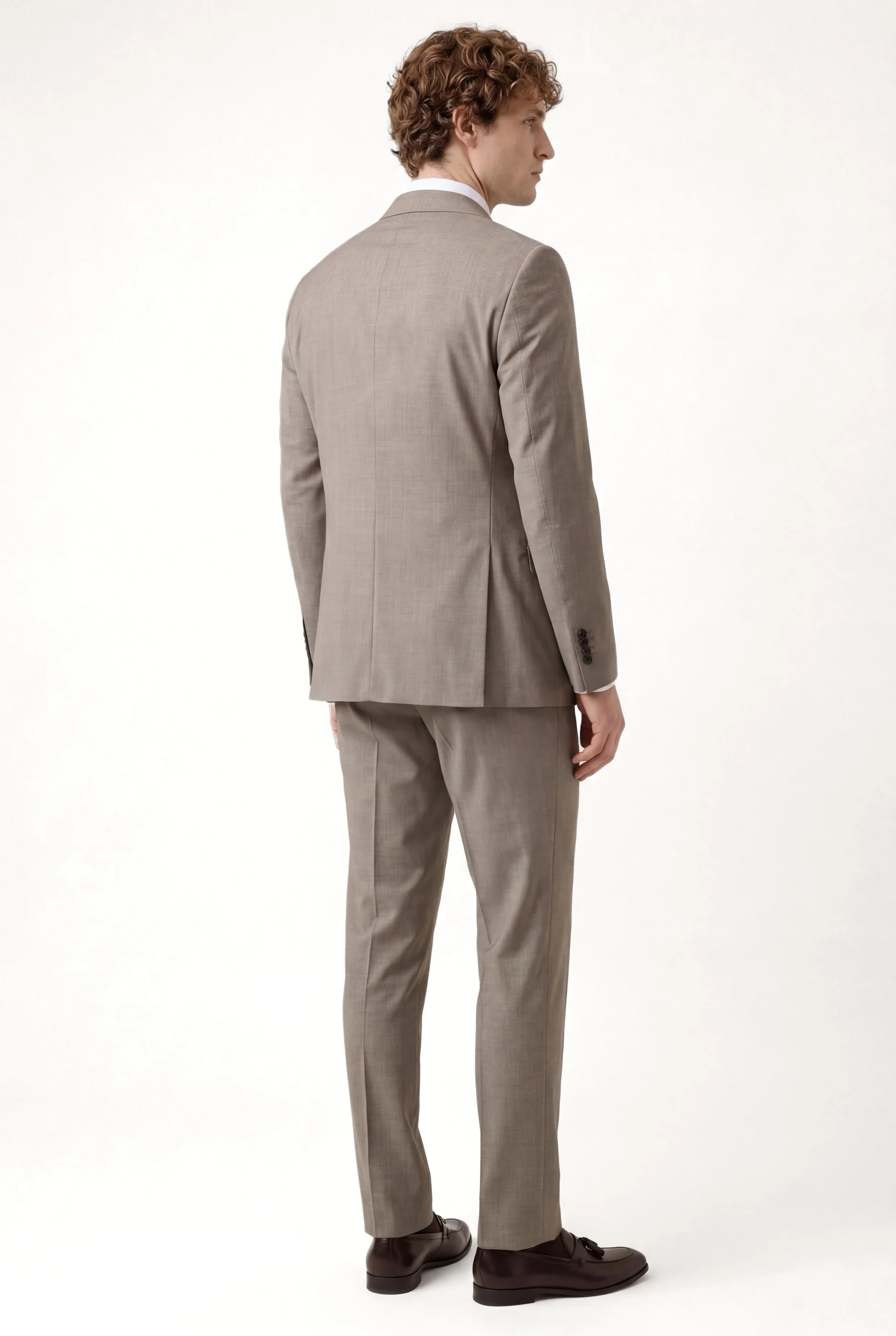 Slim fit Mélange Business Suit - Image 3