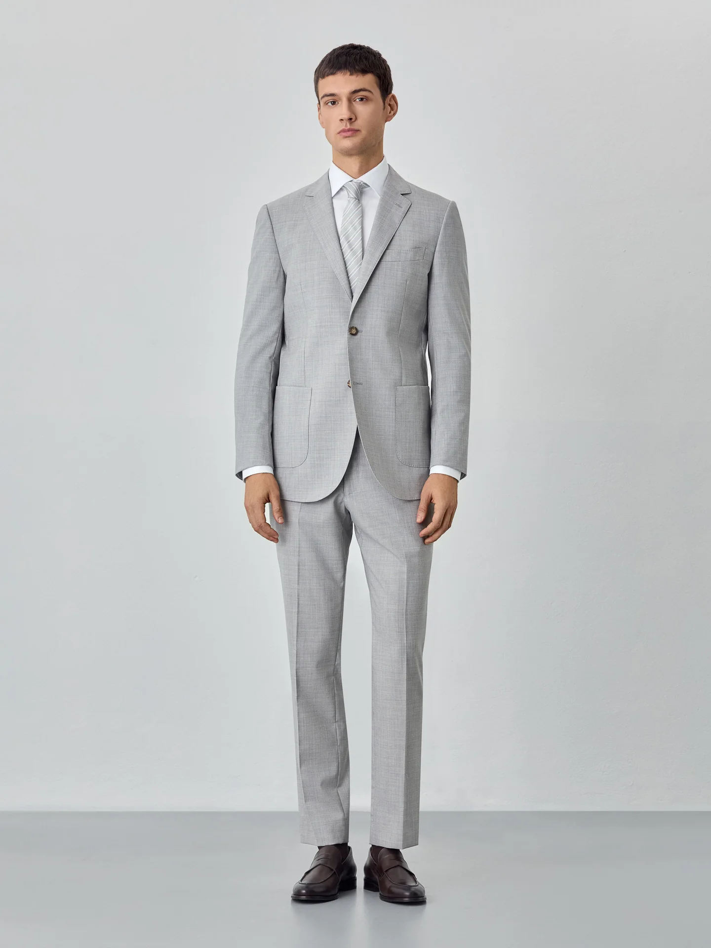 Slim fit Melange Business Suit