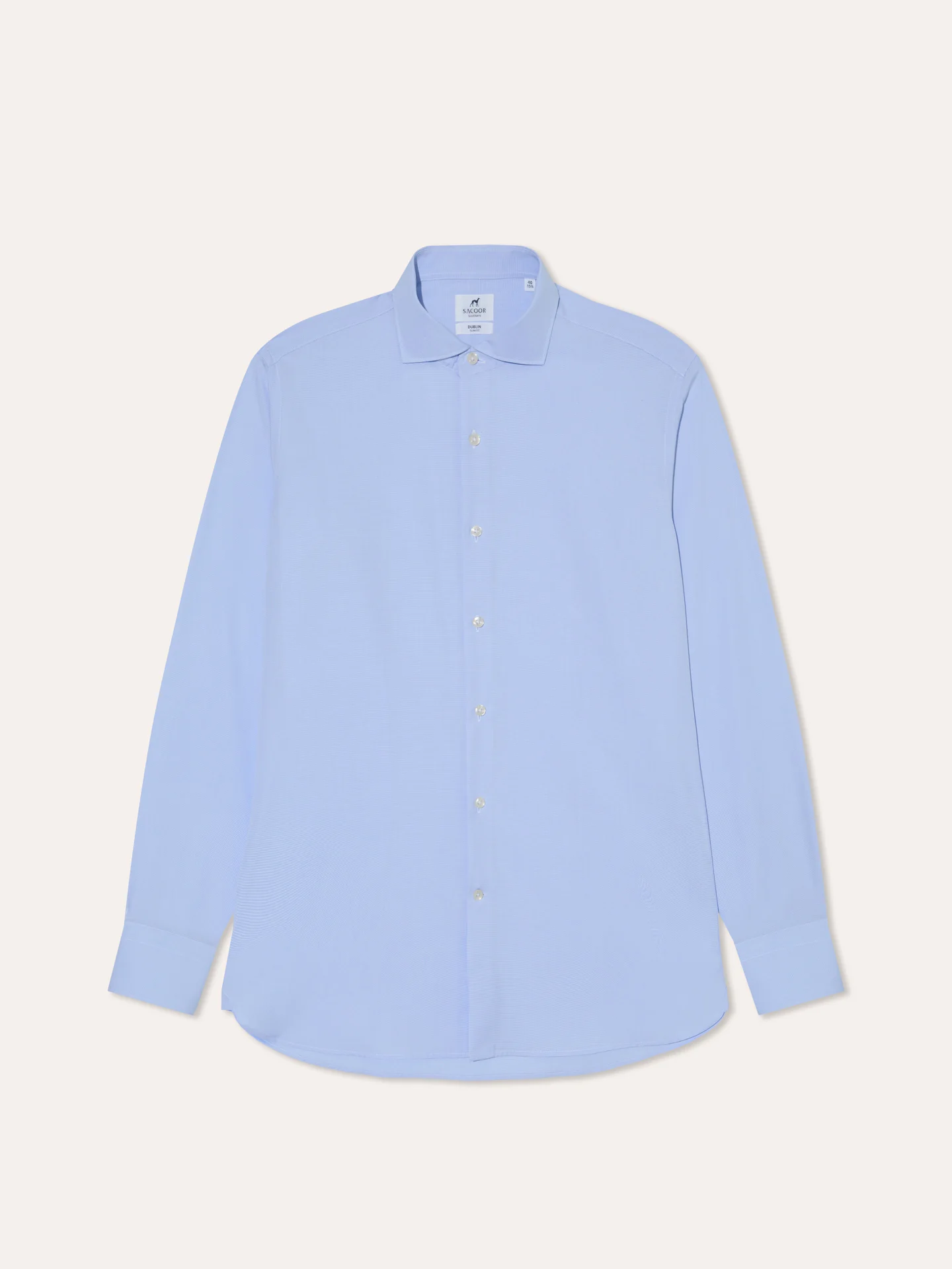 Slim Fit Micro-Pied Poule Shirt with Dublin Collar - Image 4