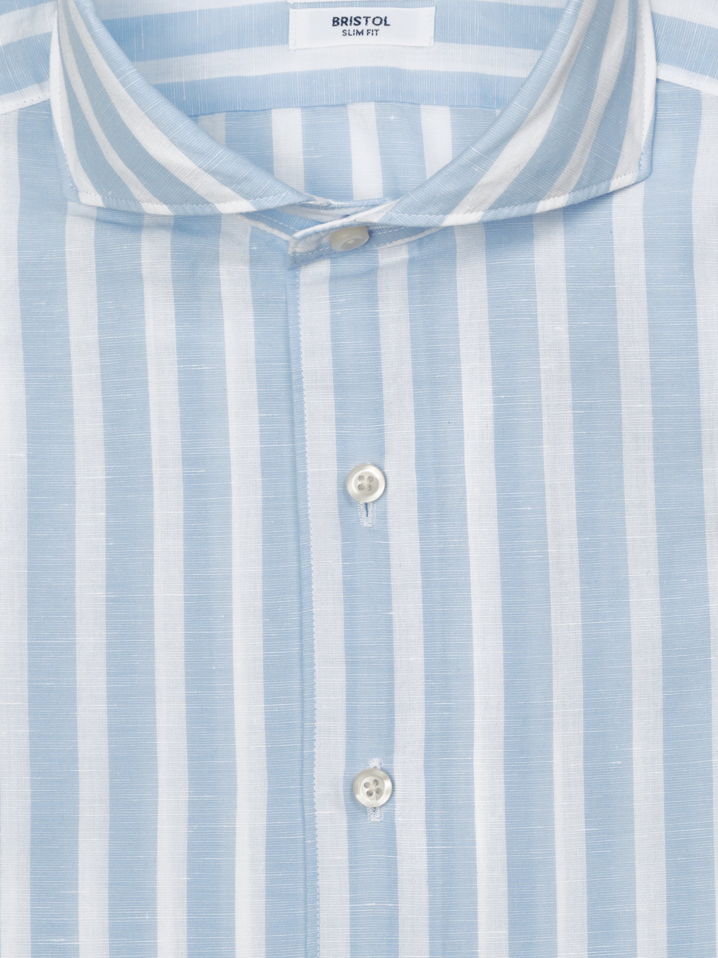 Slim fit New Formal linen stripes shirt - Image 3