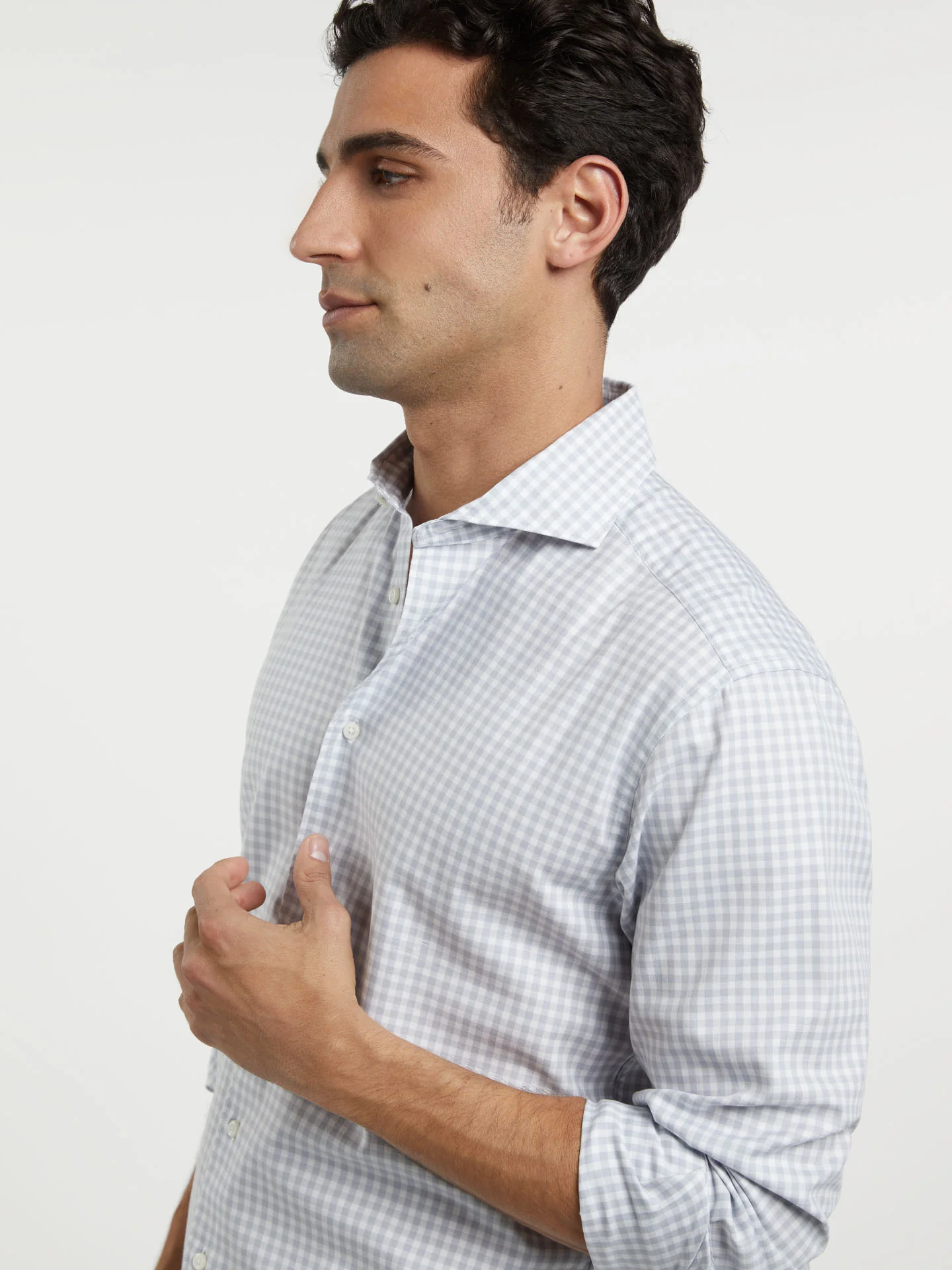 Slim fit new formal pastel checked shirt - Image 2