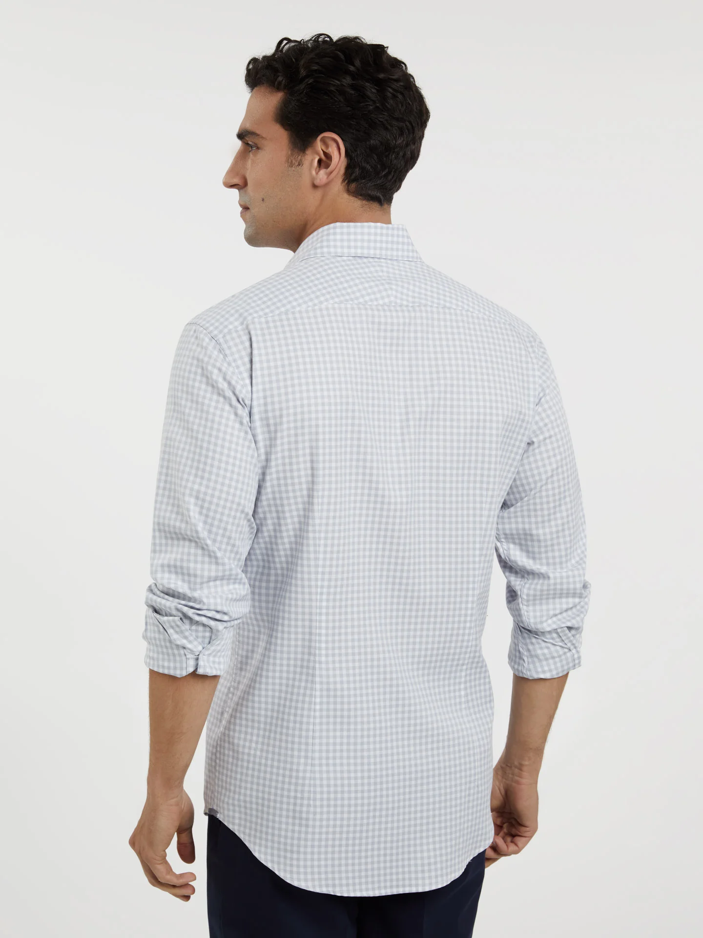 Slim fit new formal pastel checked shirt - Image 3