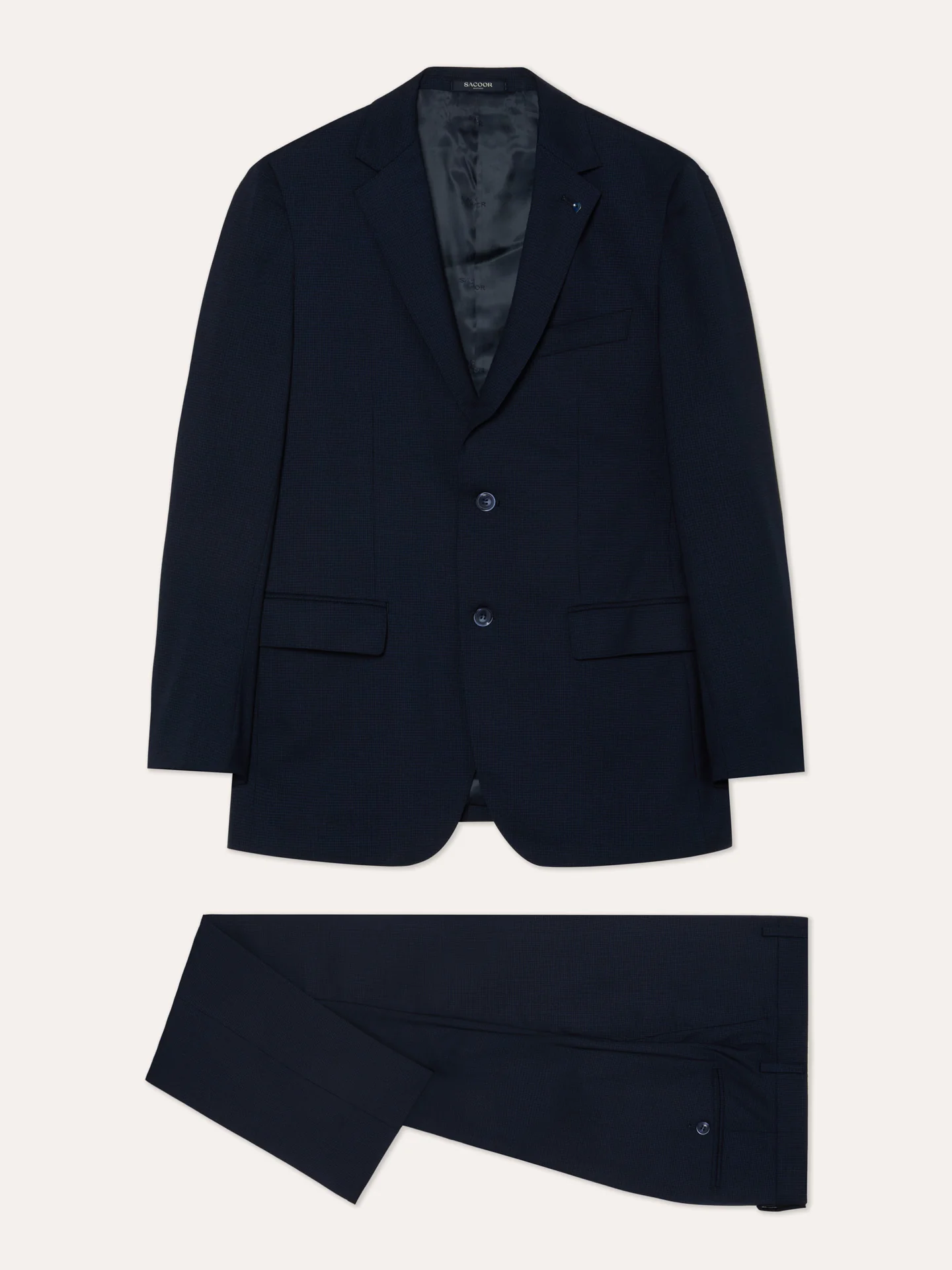 Slim Fit Pied-de-Poule Travel Suit - Image 4
