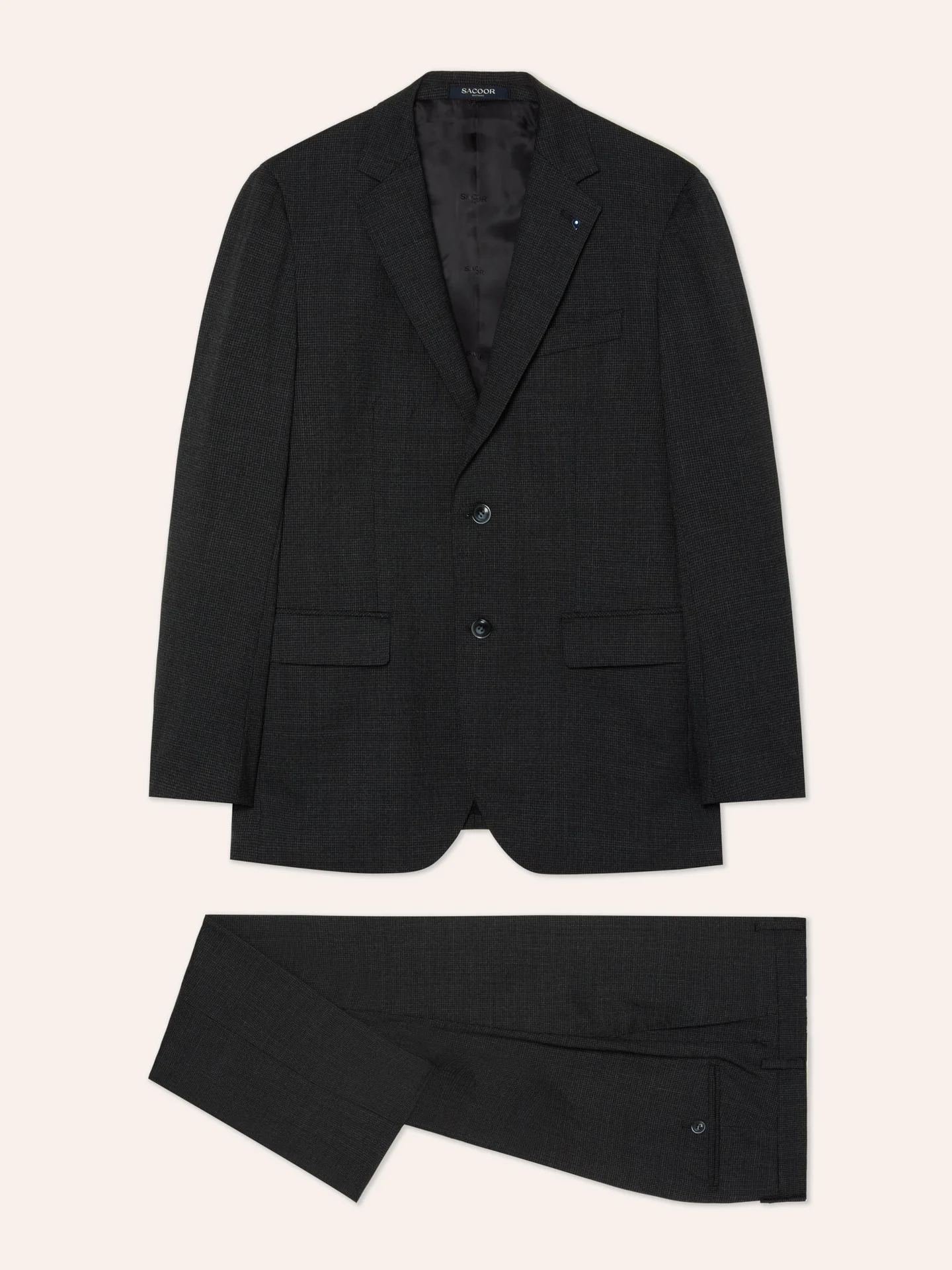 Slim Fit Pied-de-Poule Travel Suit - Image 5