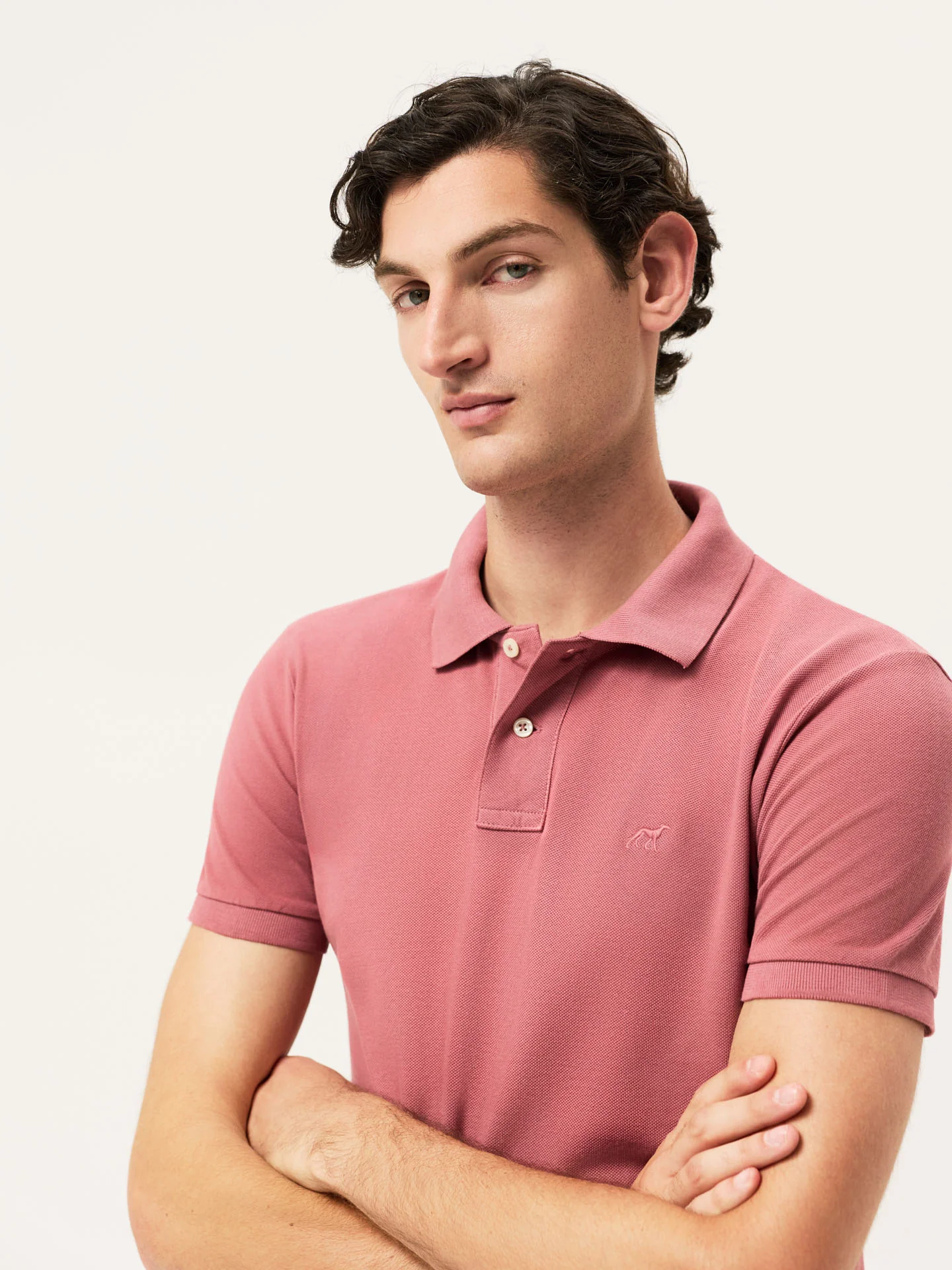Slim fit piqué polo shirt Garment Dye Edition