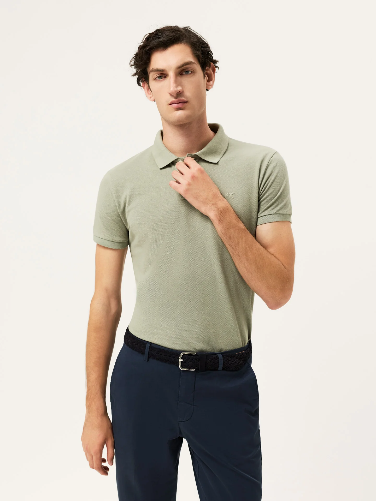 Slim fit piqué polo shirt Garment Dye Edition - Image 10