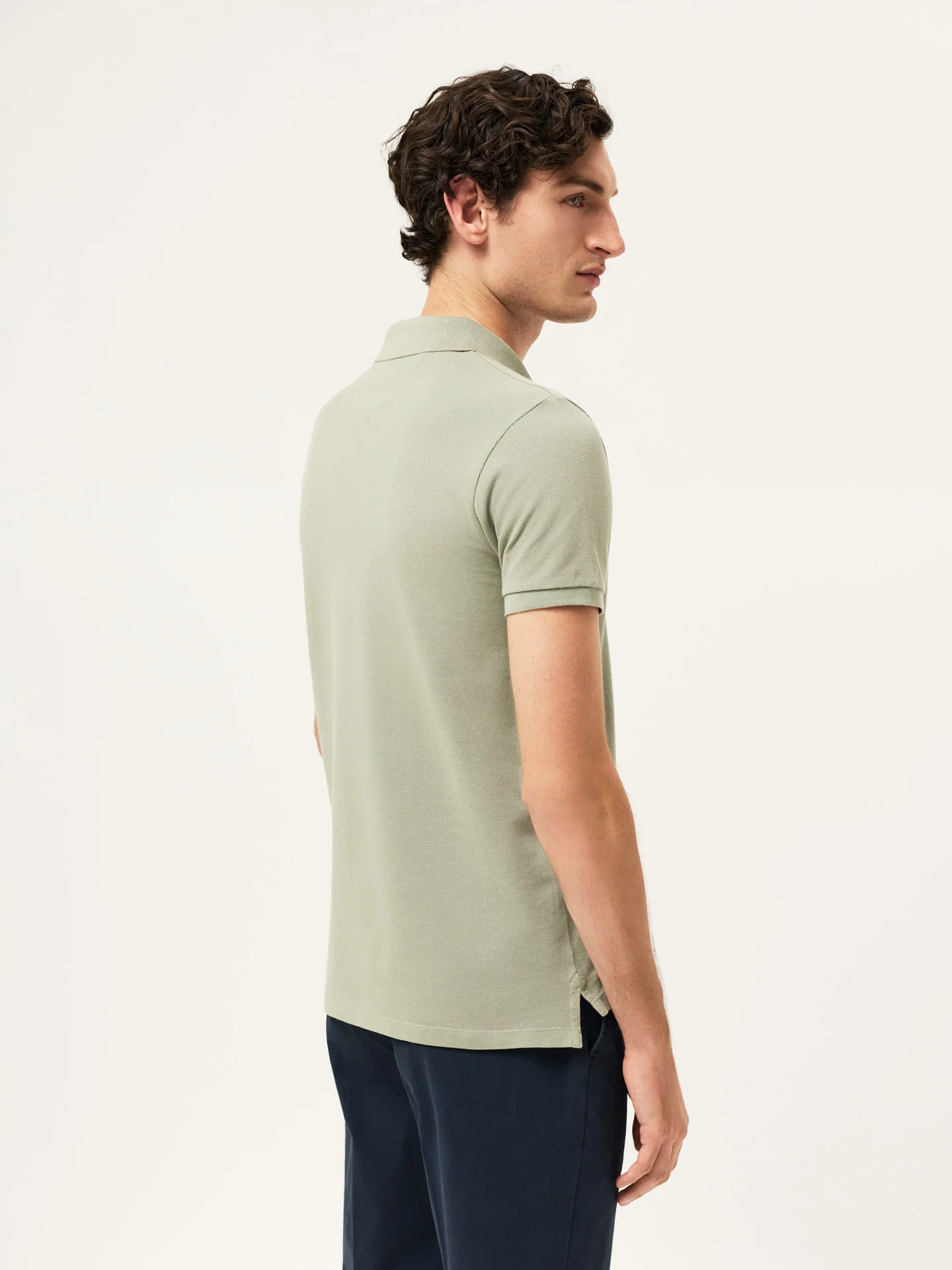 Slim fit piqué polo shirt Garment Dye Edition - Image 11