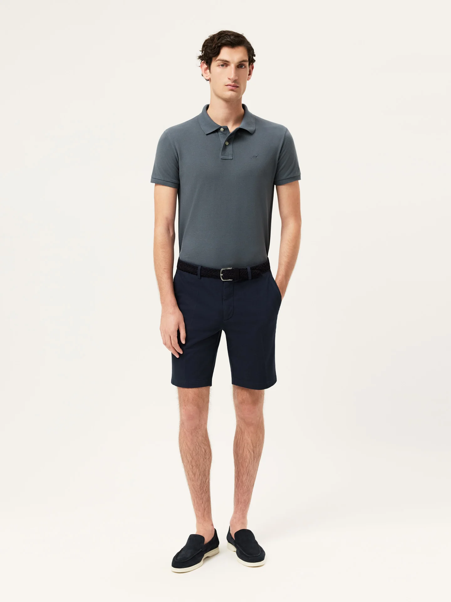 Slim fit piqué polo shirt Garment Dye Edition - Image 13