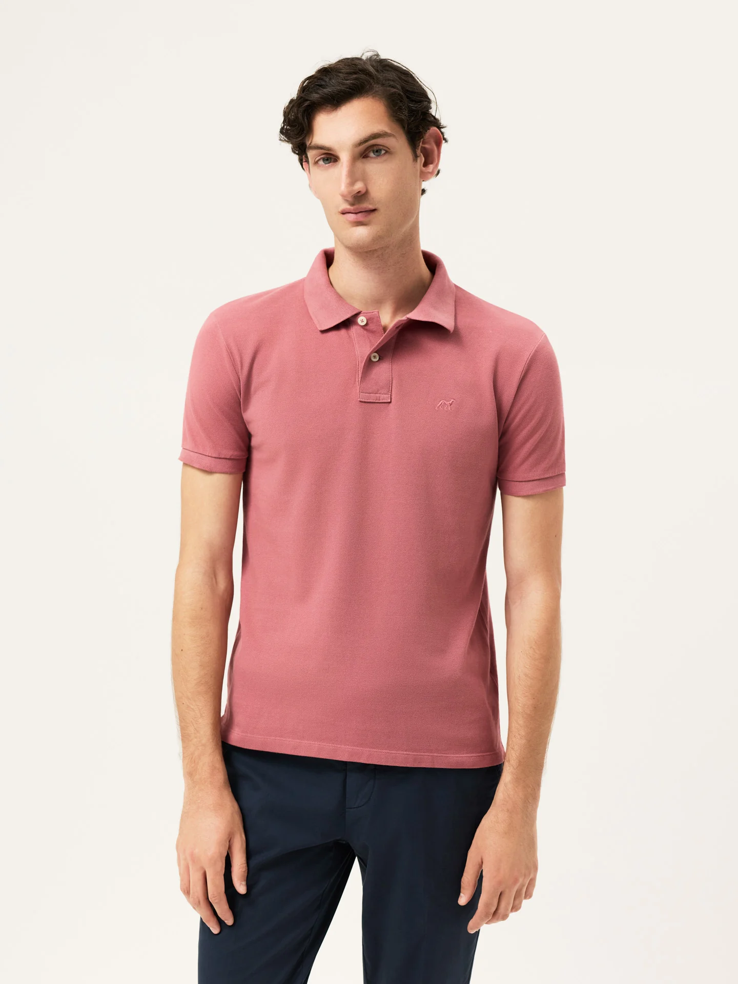 Slim fit piqué polo shirt Garment Dye Edition - Image 3