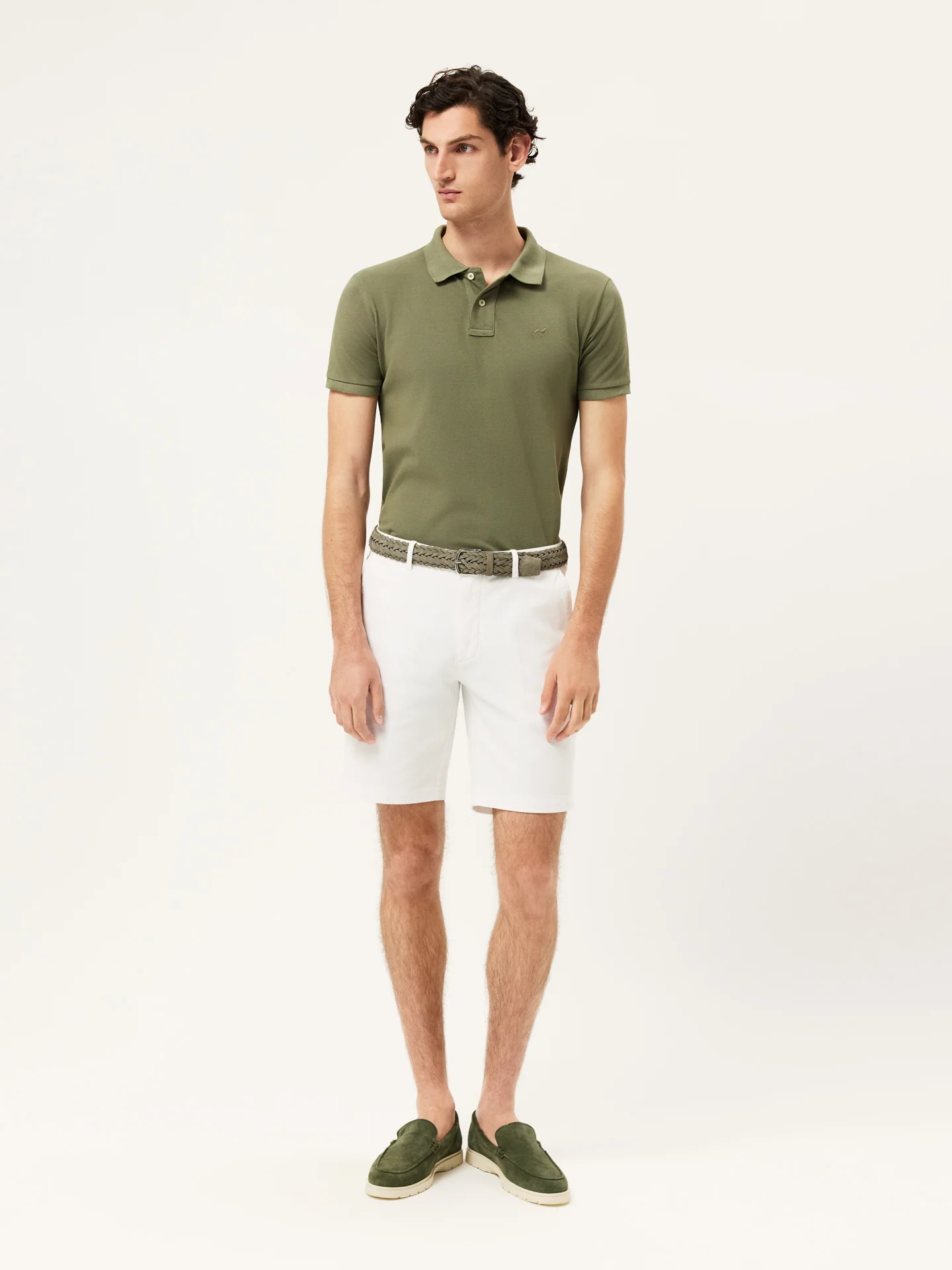 Slim fit piqué polo shirt Garment Dye Edition - Image 5