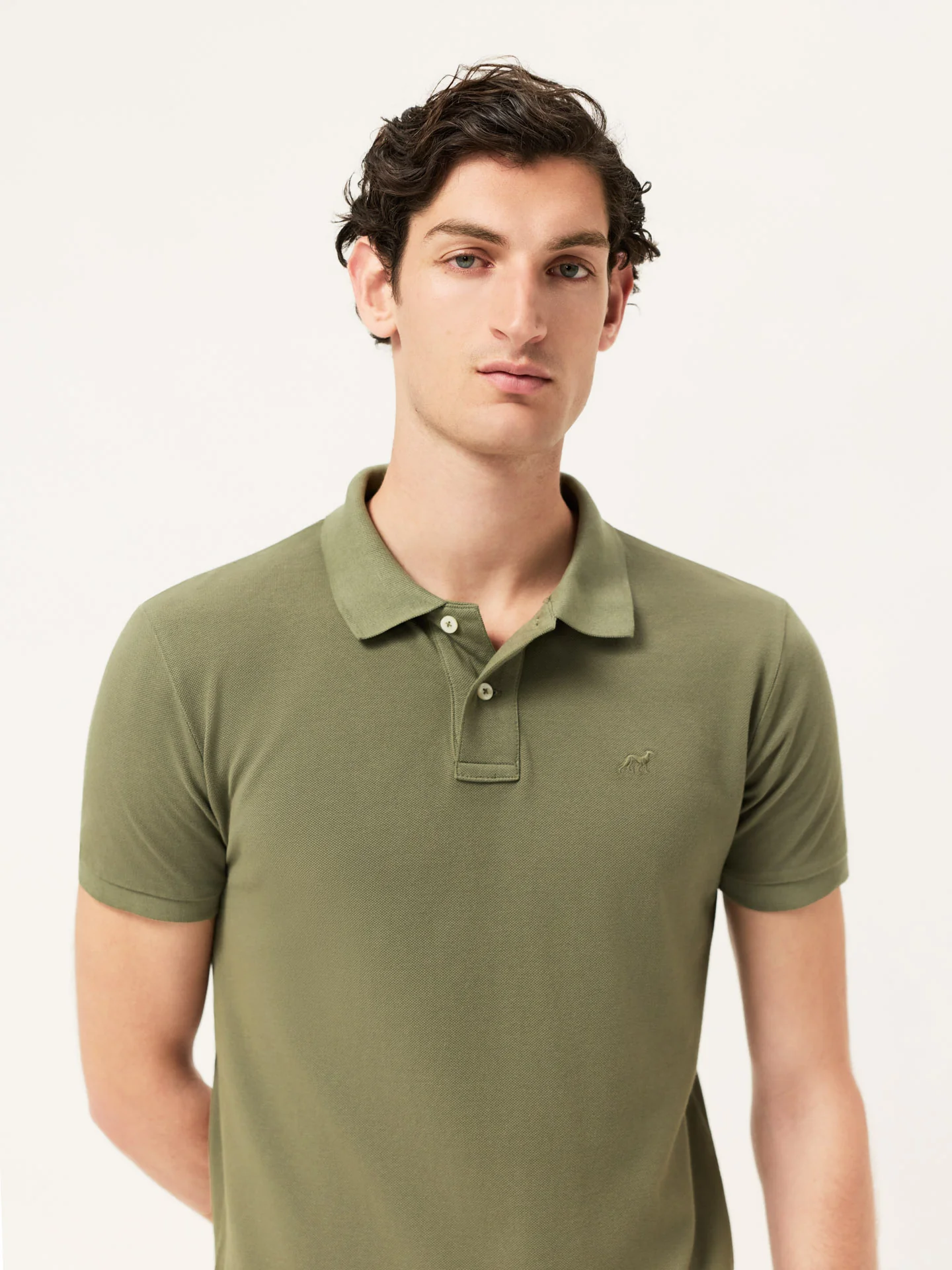 Slim fit piqué polo shirt Garment Dye Edition - Image 6