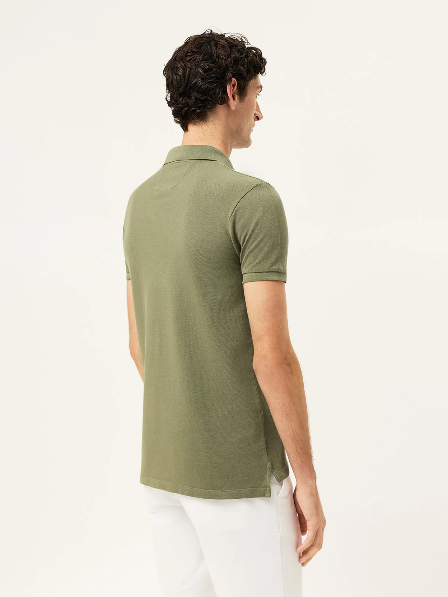Slim fit piqué polo shirt Garment Dye Edition - Image 7