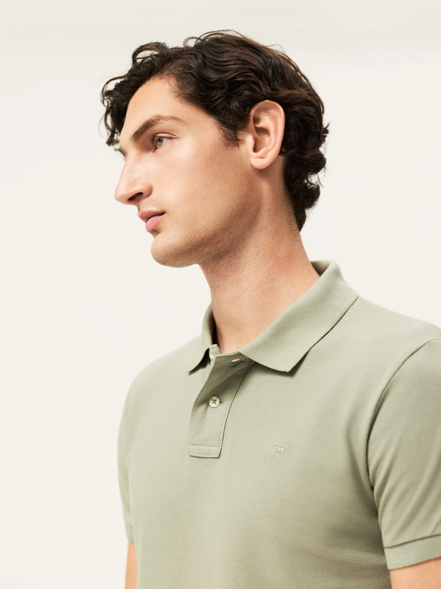 Slim fit piqué polo shirt Garment Dye Edition - Image 9