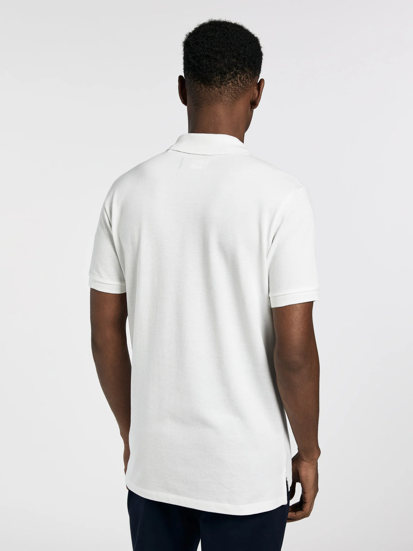 Slim fit piqué polo shirt with print - Image 8