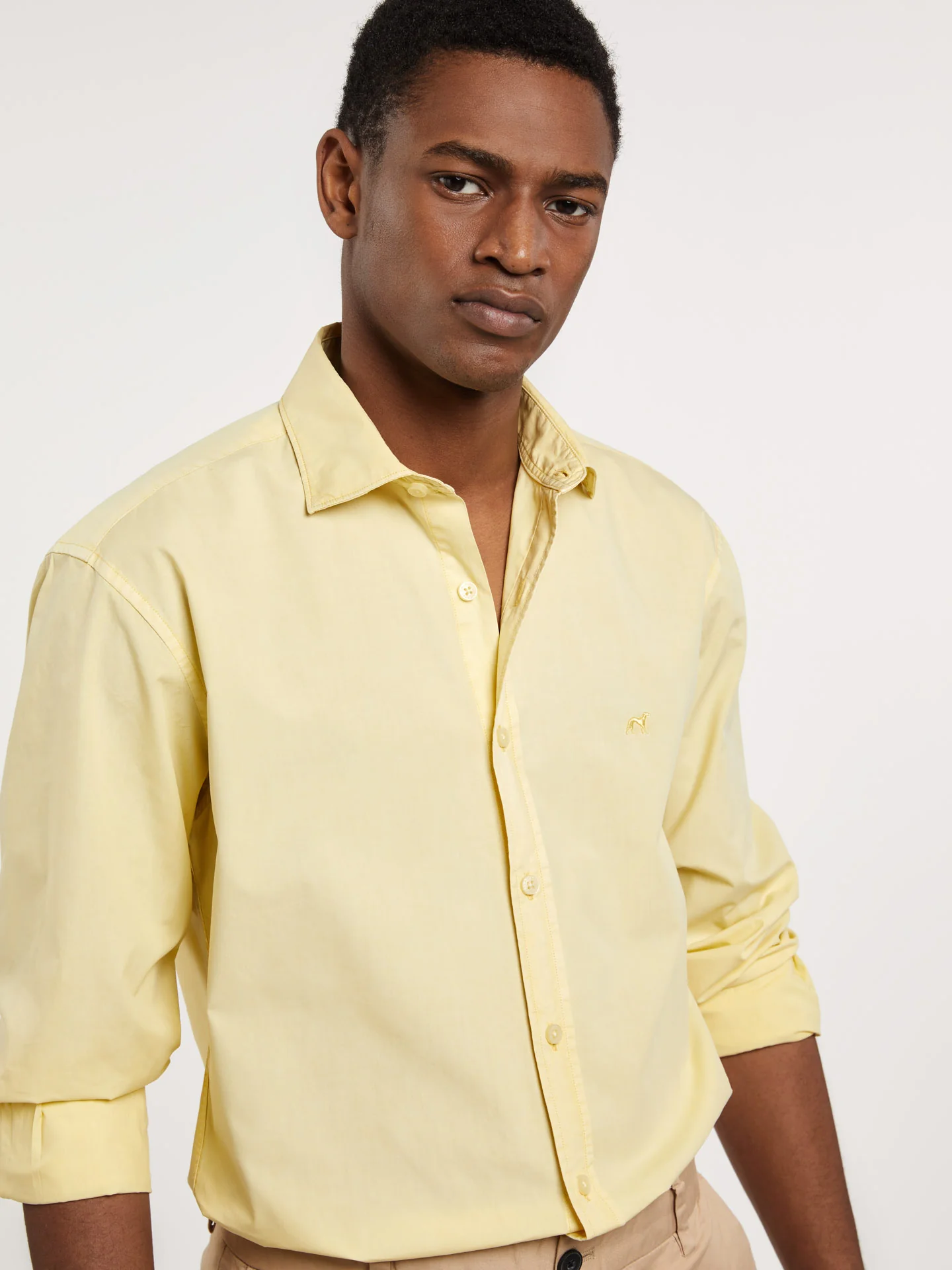 Slim fit poplin faded shirt - Image 20