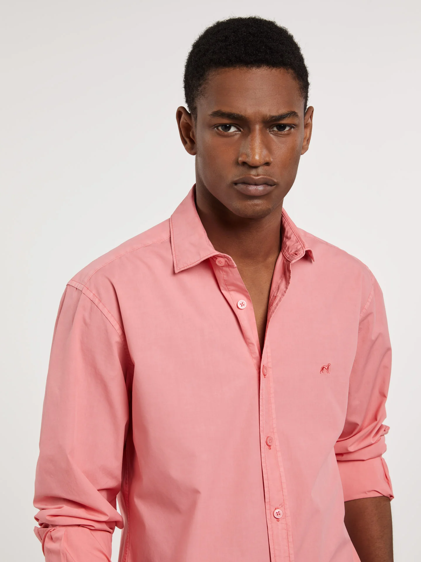 Slim fit poplin faded shirt - Image 29