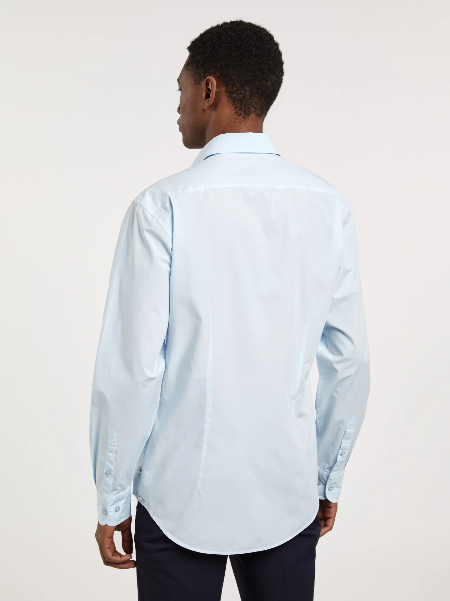Slim fit poplin faded shirt - Image 9