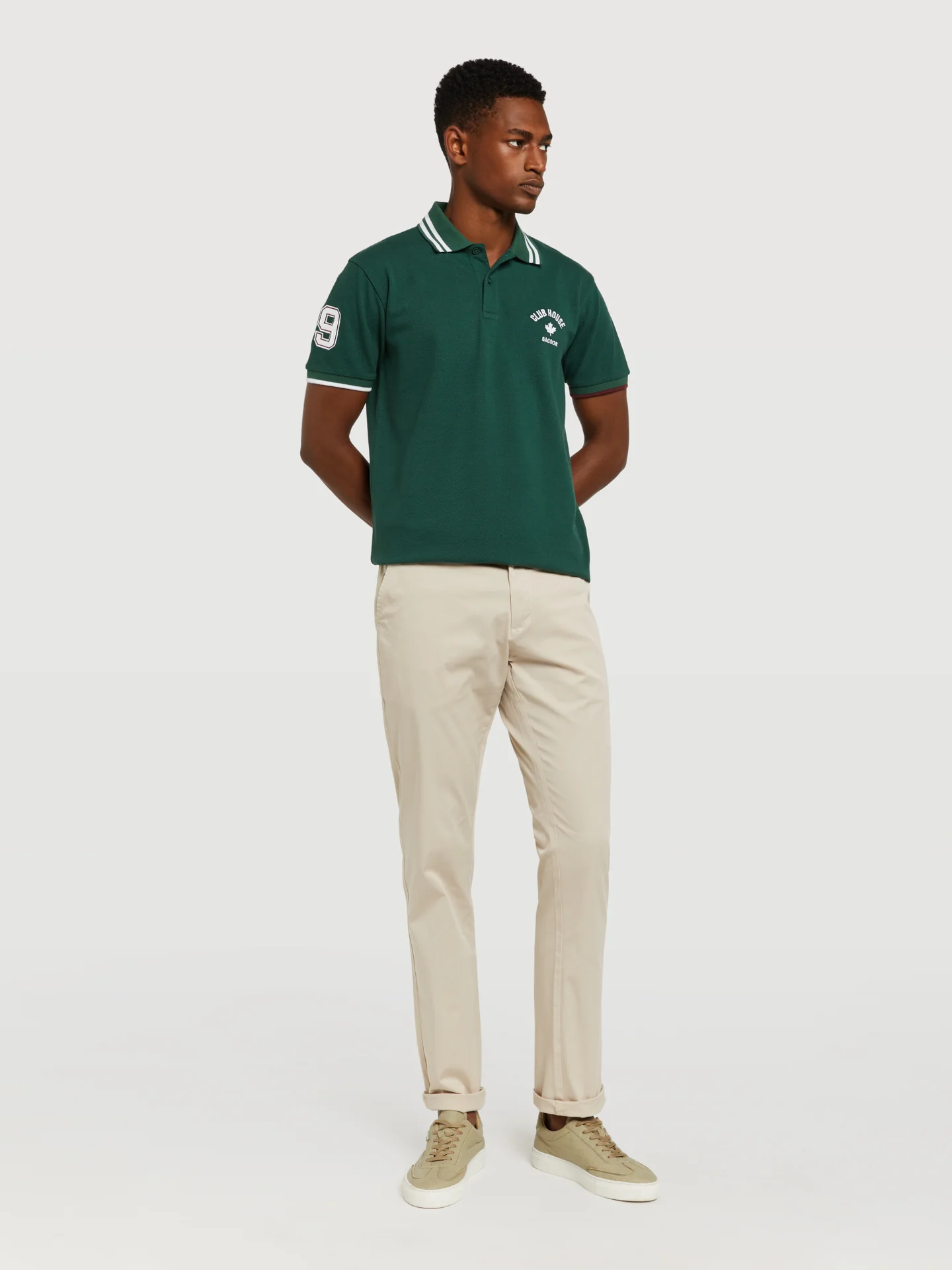 Slim fit 'respekt' chino trousers - Image 14