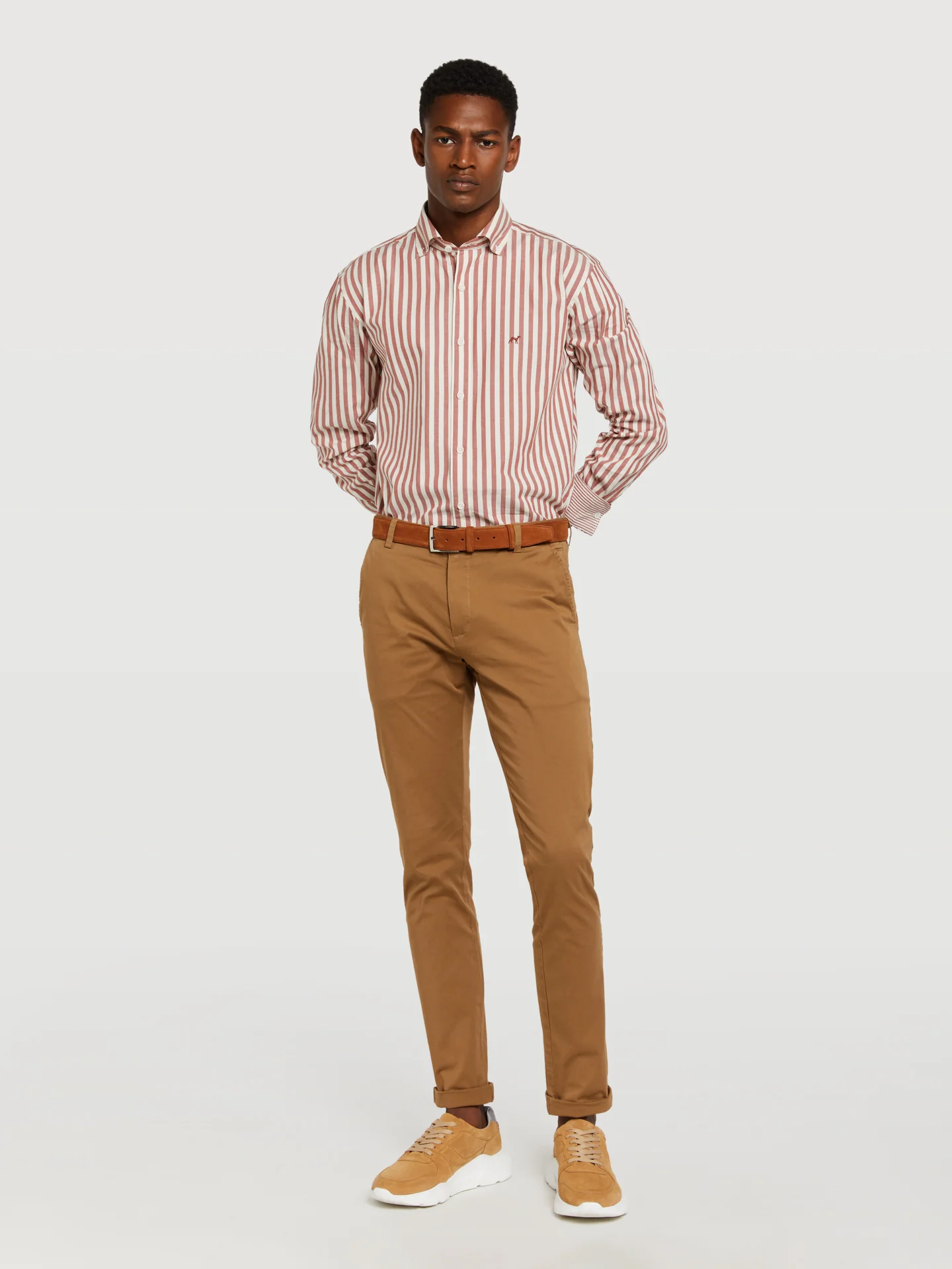 Slim fit 'respekt' chino trousers - Image 4