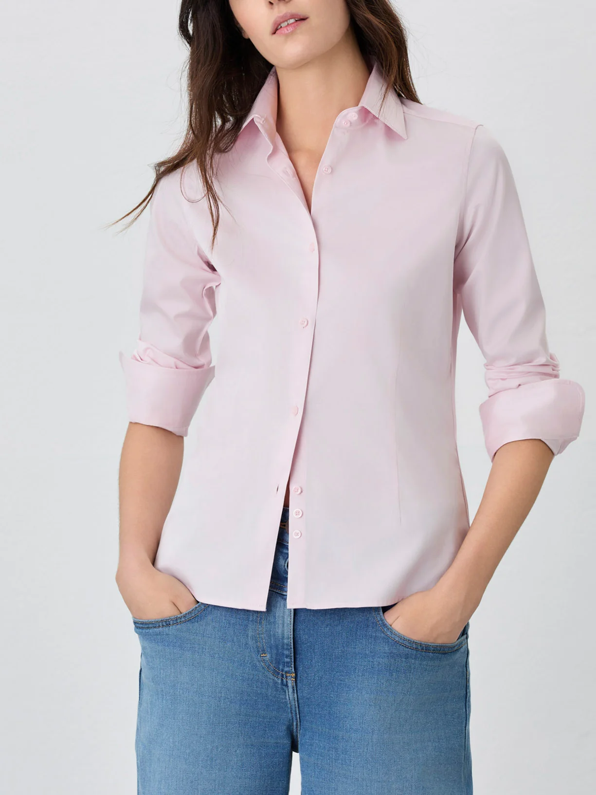 Slim Fit Shirt In Easy Care Cotton Poplin - Image 11