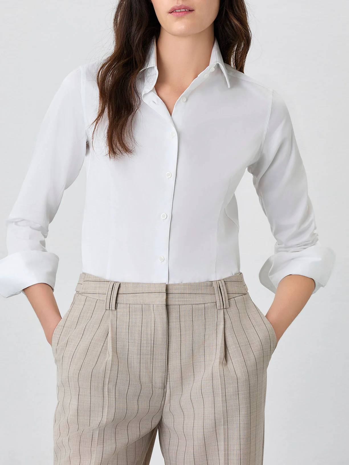 Slim Fit Shirt In Easy Care Cotton Poplin - Image 14