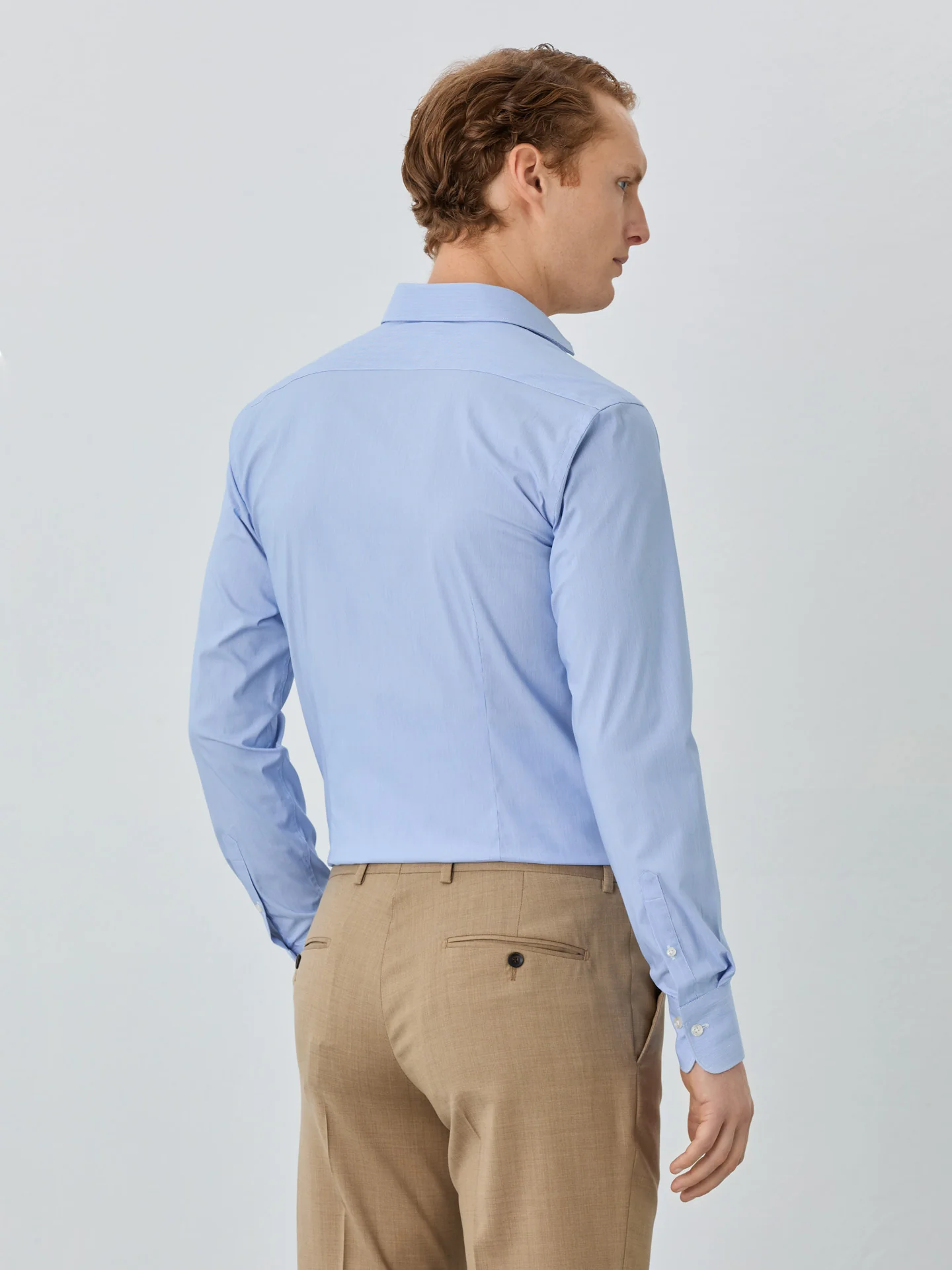 Slim Fit Shirt With Dublin Collar In Cotton Blend - Image 3