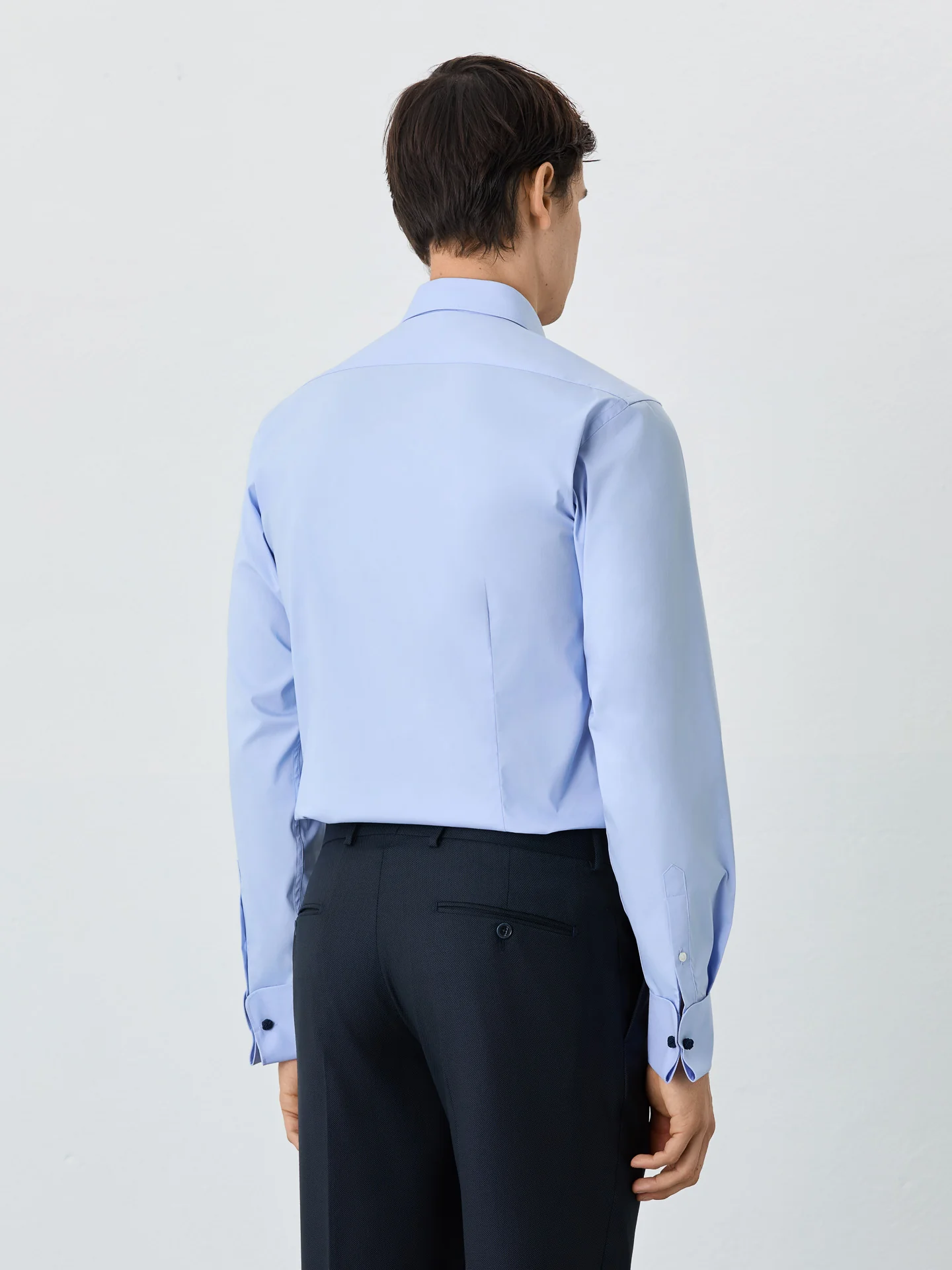 Slim Fit Shirt With Dublin Collar In Cotton Blend - Image 3