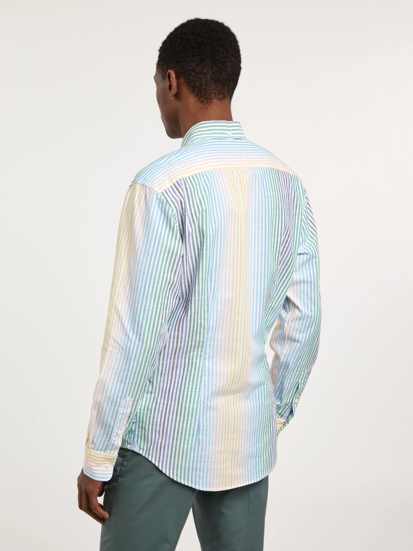 Slim fit special edition degradé stripes shirt - Image 3