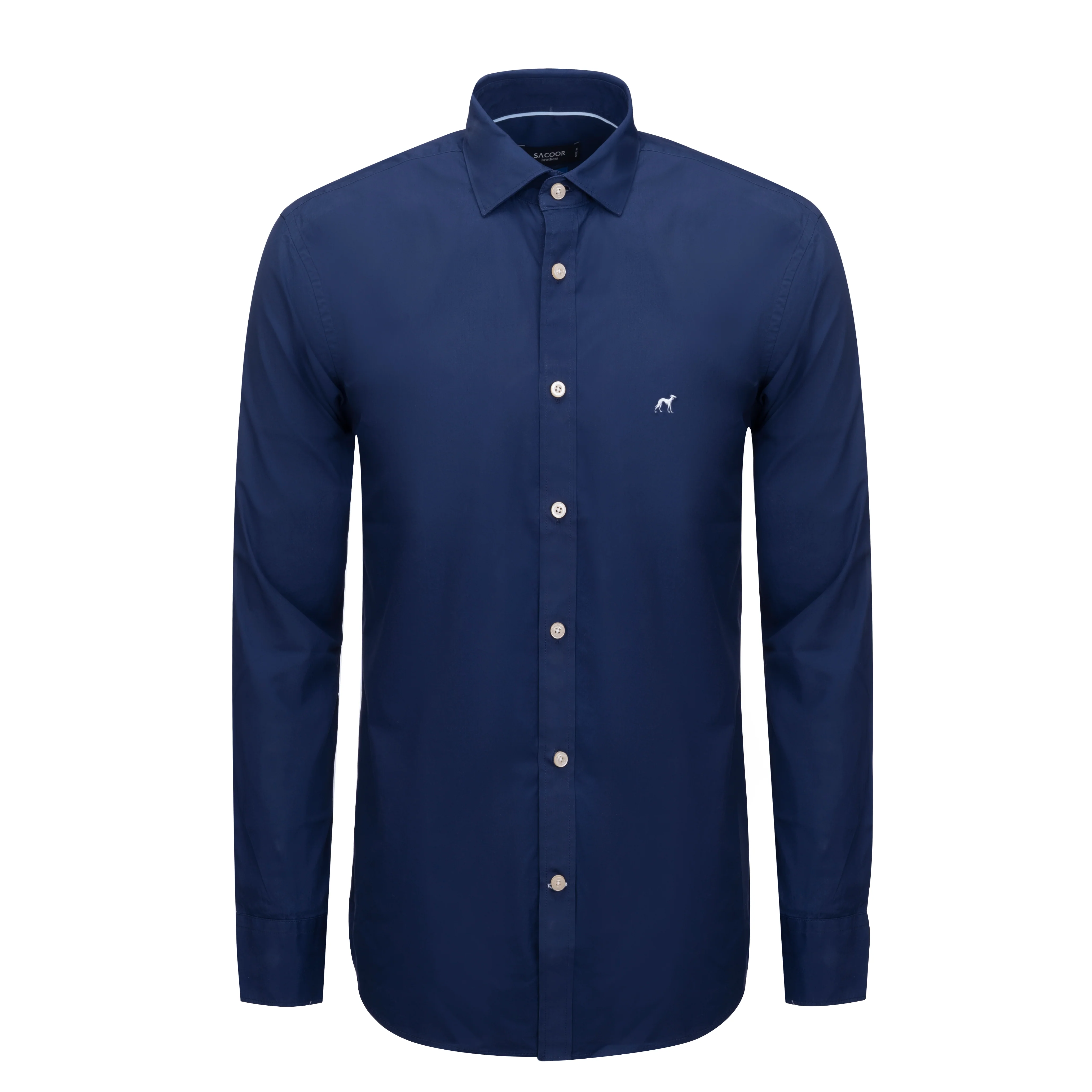 Slim fit sport poplin garment dye shirt - Image 4