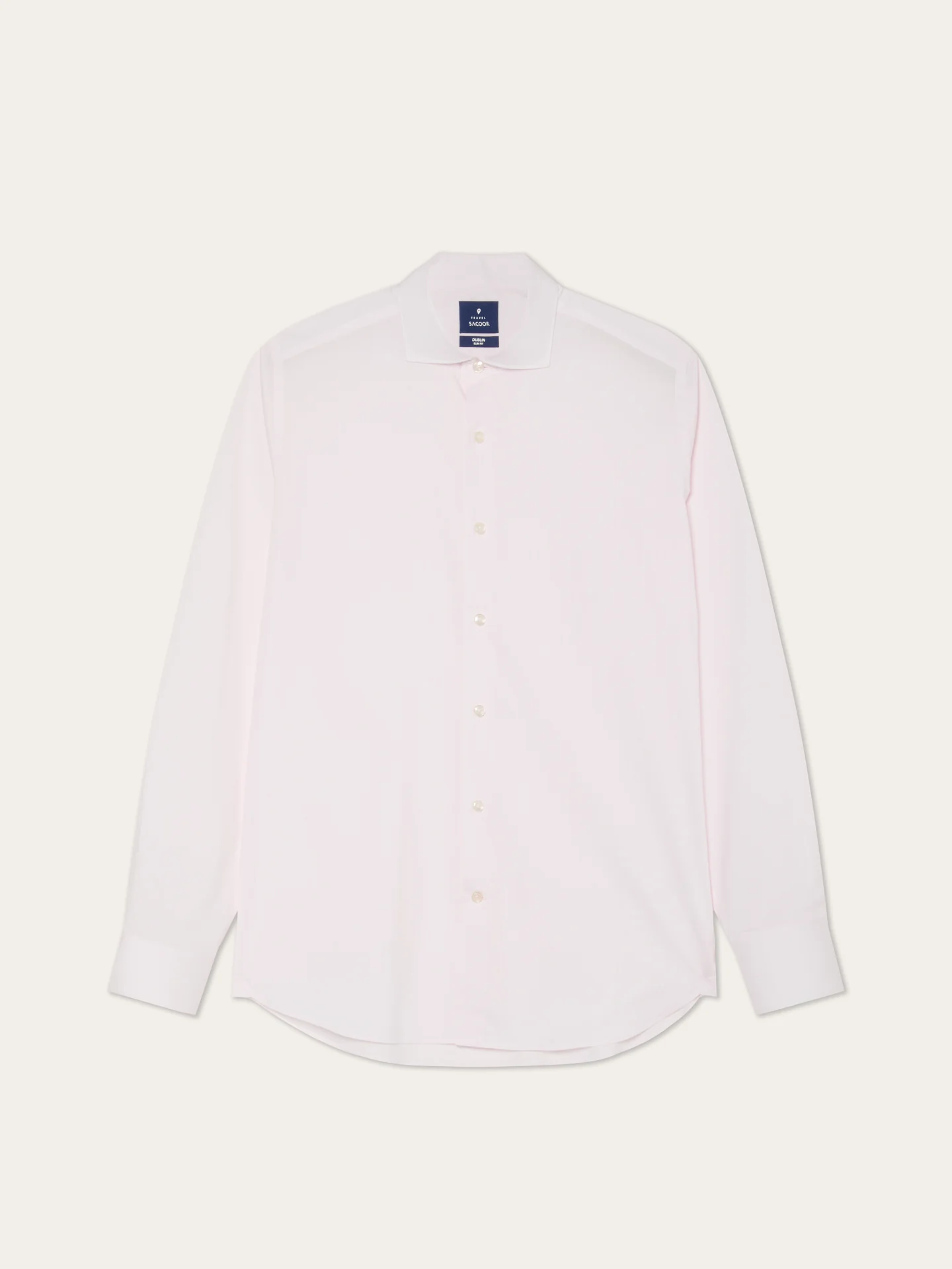 Slim Fit Striped Travel Shirt With Dublin Collar - Image 4