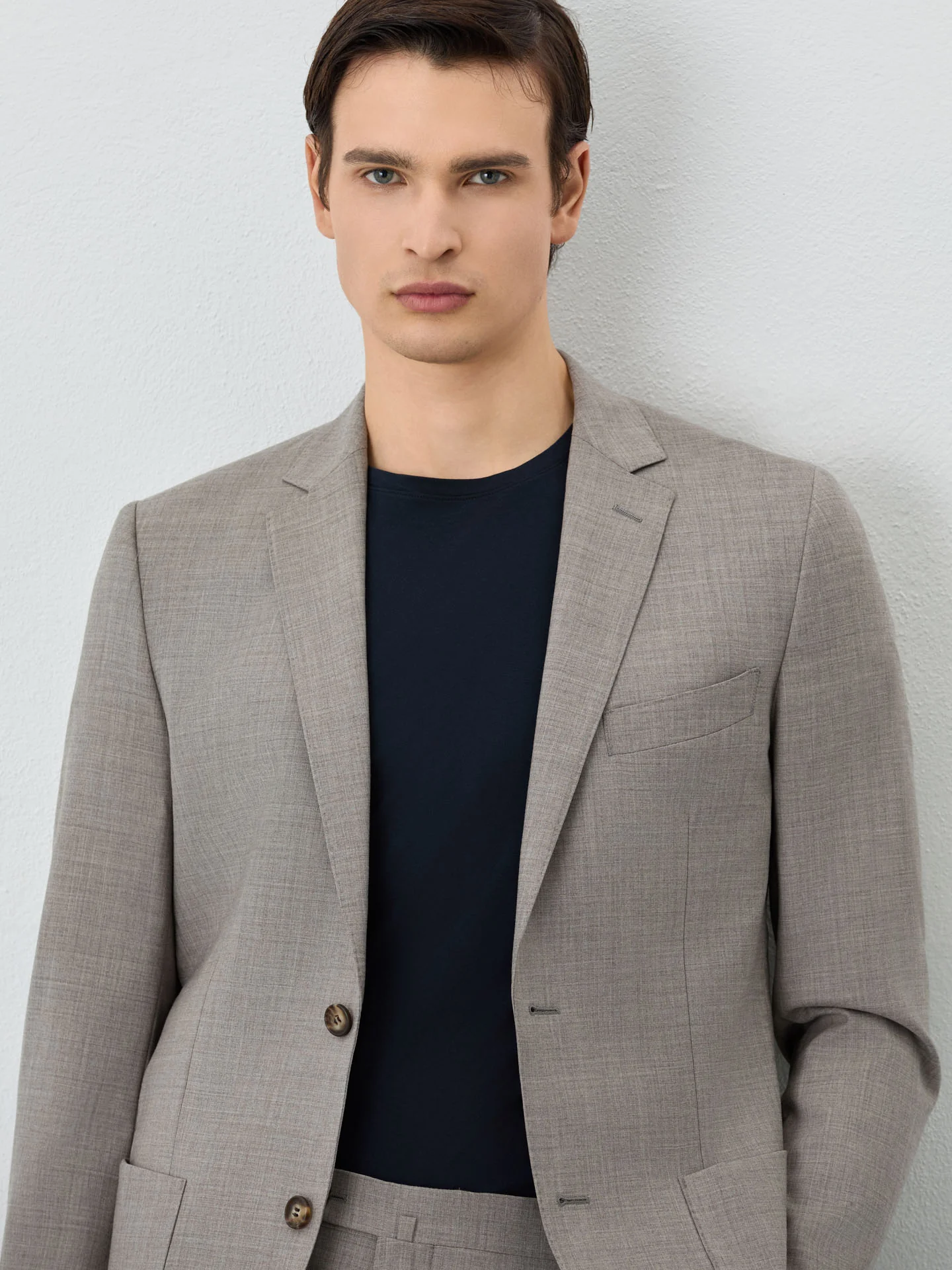 Slim Fit Suit In Wool - Image 2