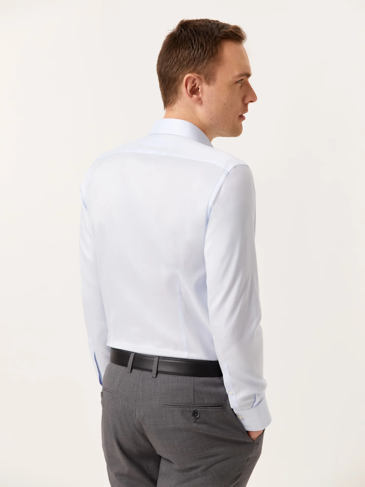 Slim Fit Textured Shirt with Dublin Collar - Image 4