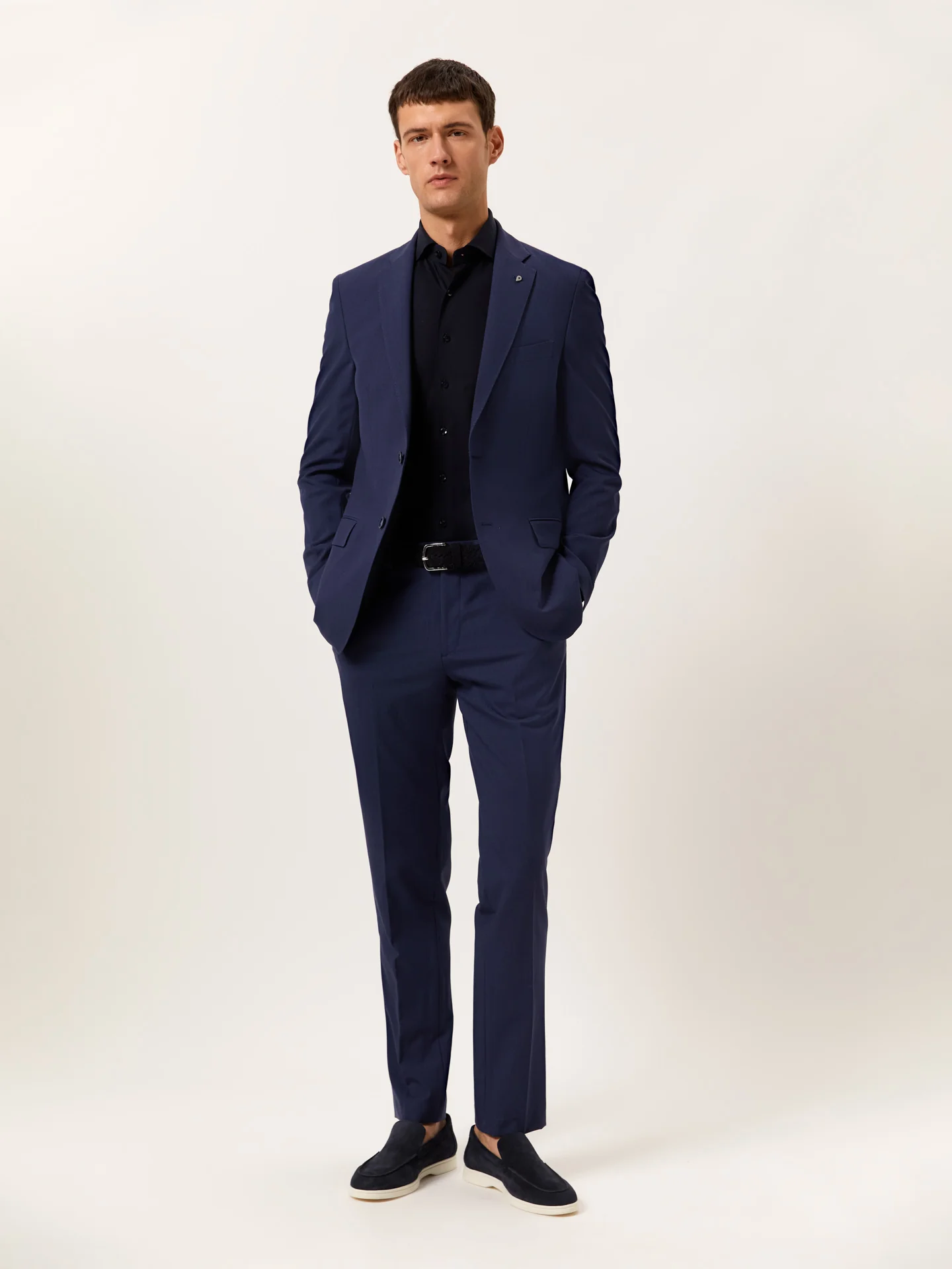 Slim Fit Travel jersey Shirt in Comfort Cotton