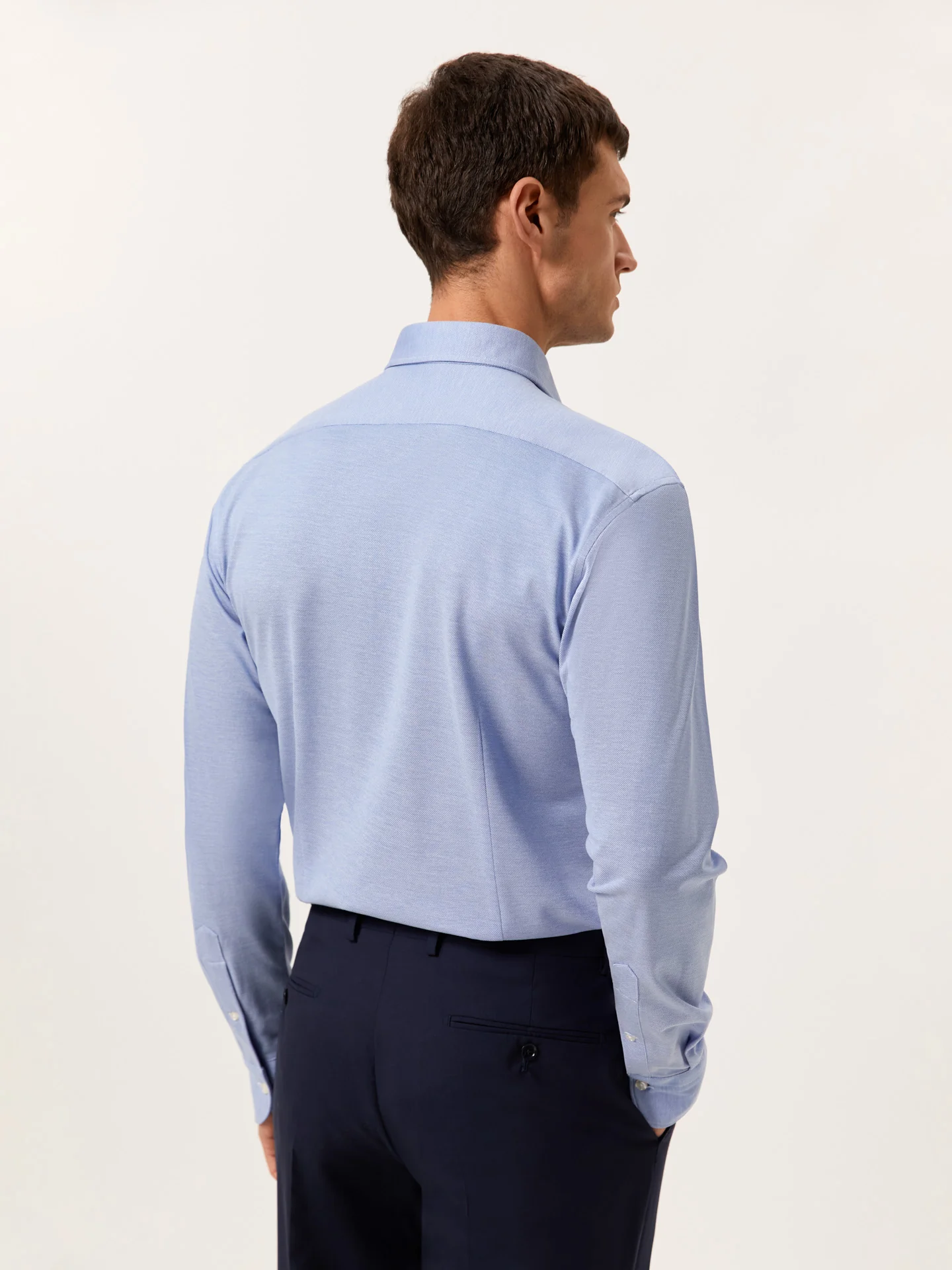 Slim Fit Travel piqué Shirt in Comfort Cotton - Image 3