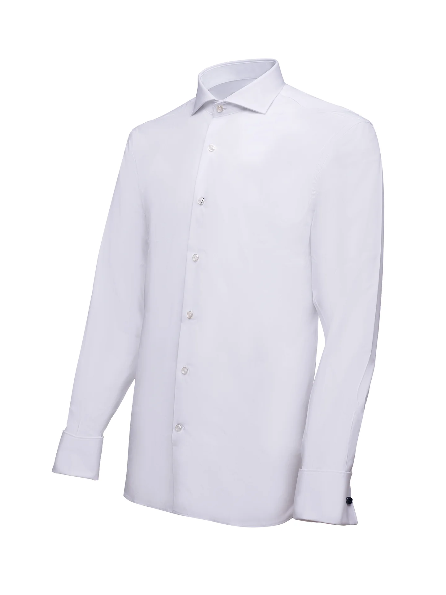 Slim Fit Travel Poplin Shirt with double cuff in Comfort Cotton - Image 5