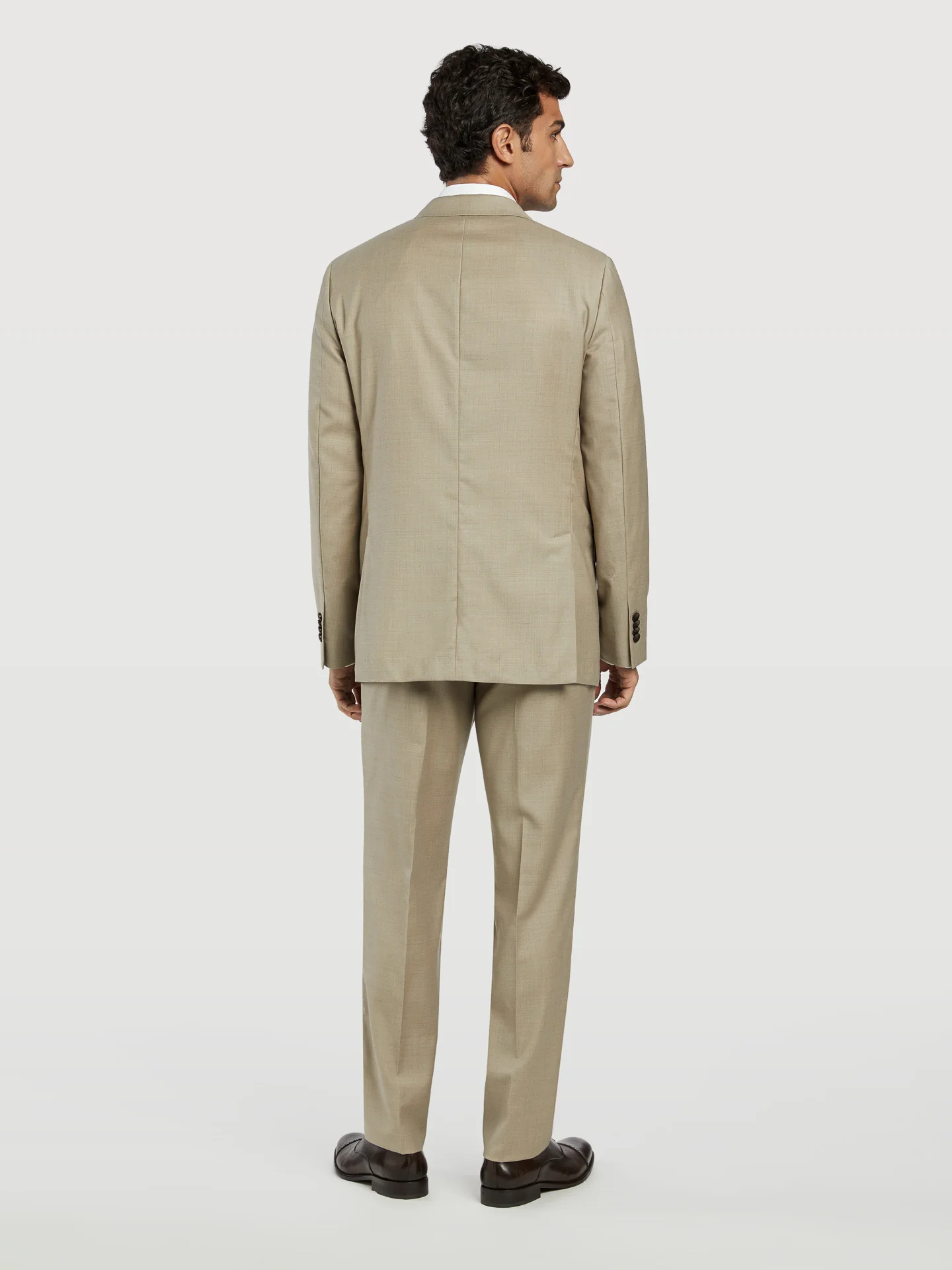 Slim fit twill business suit - Image 3
