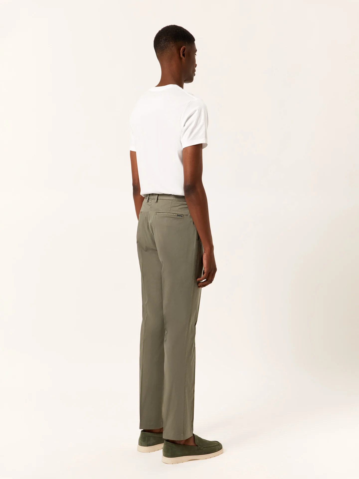 Slim fit Twill Garment Dye Casual Trousers - Image 13