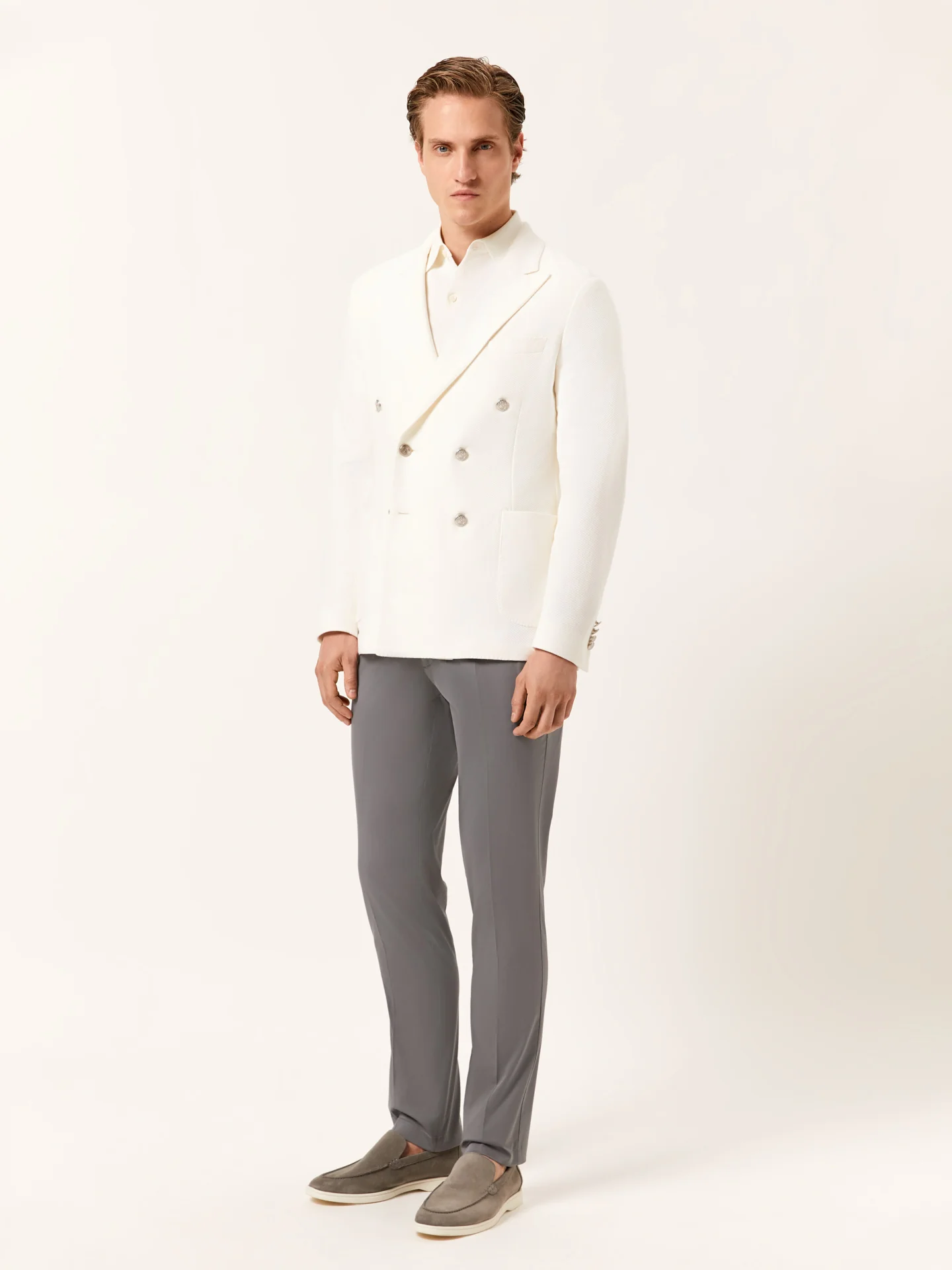 Slim fit Twill Garment Dye Casual Trousers - Image 7