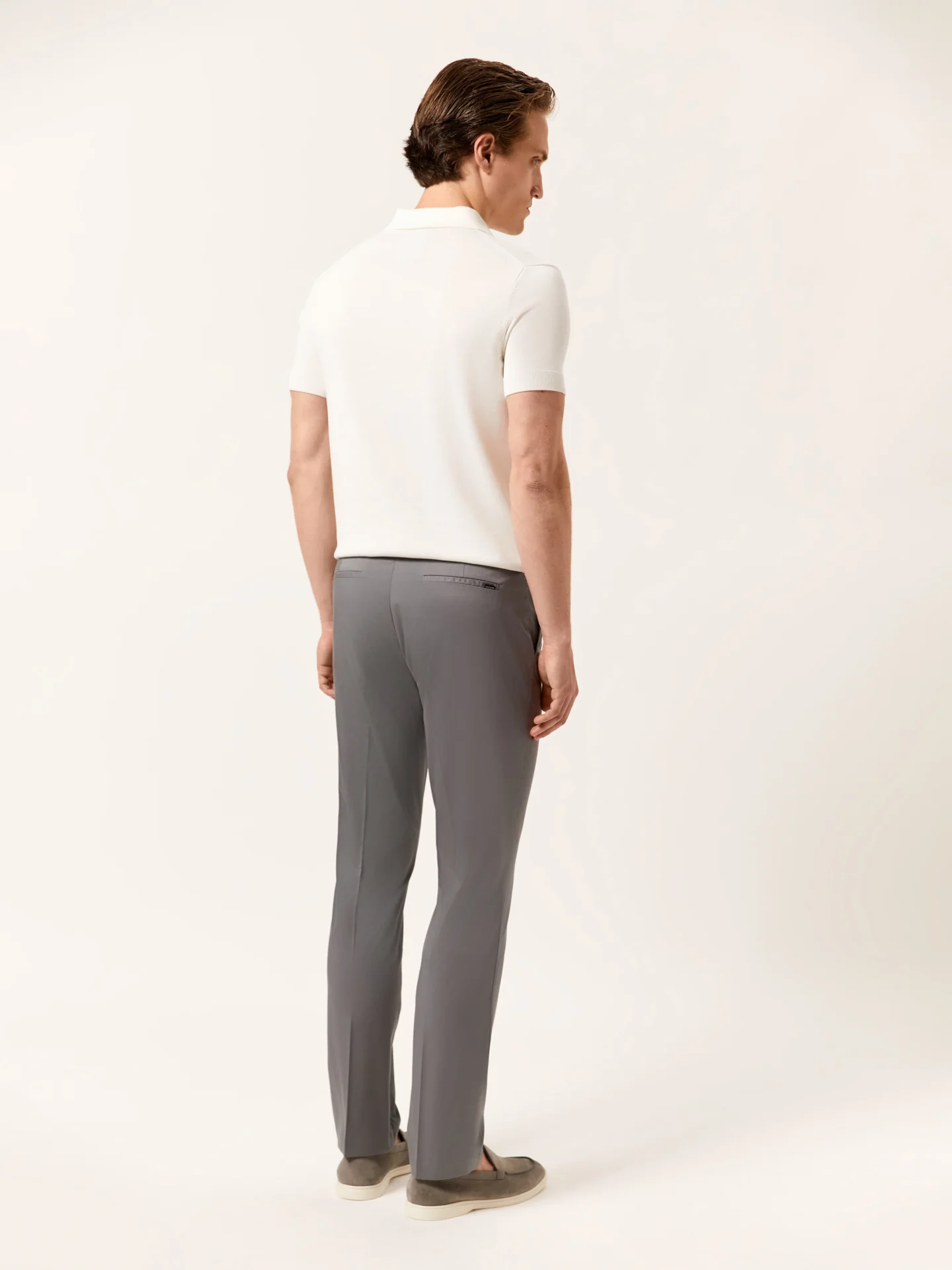 Slim fit Twill Garment Dye Casual Trousers - Image 8